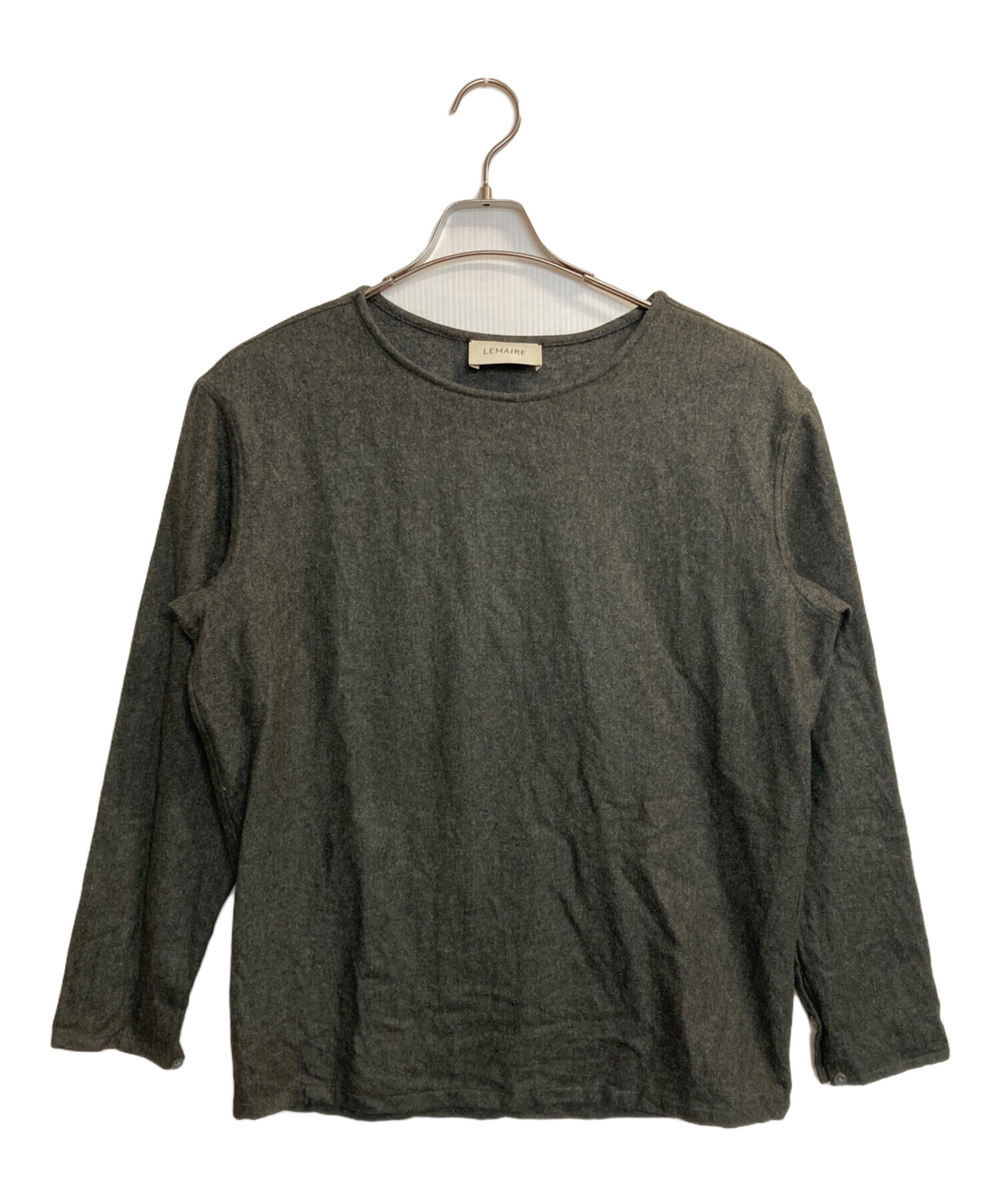 中古・古着通販】LEMAIRE (ルメール) ボートネックウールカットソー 