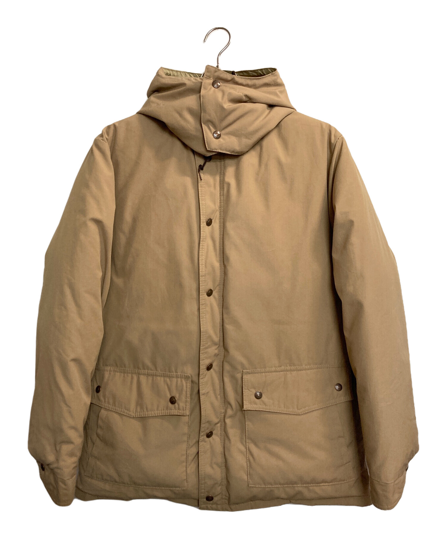 Schott フード付きダウンジャケット ベージュ 中古・古着通販】Schott (ショット) フード付ダウンジャケット