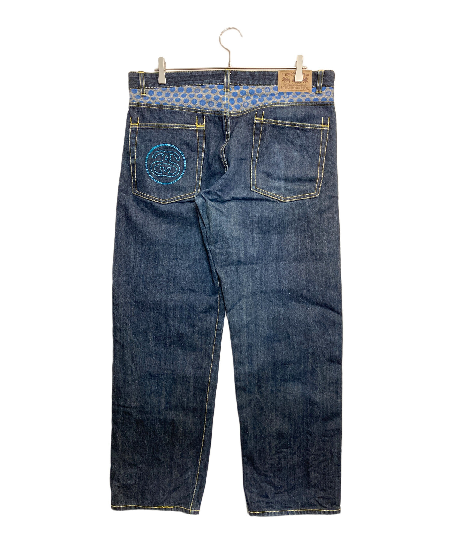 中古・古着通販】stussy (ステューシー) ドットプリントデニムパンツ 