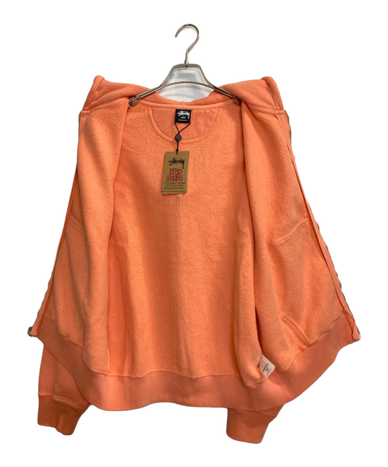 中古・古着通販】stussy (ステューシー) PIGMENT DYED ZIP HOODIE