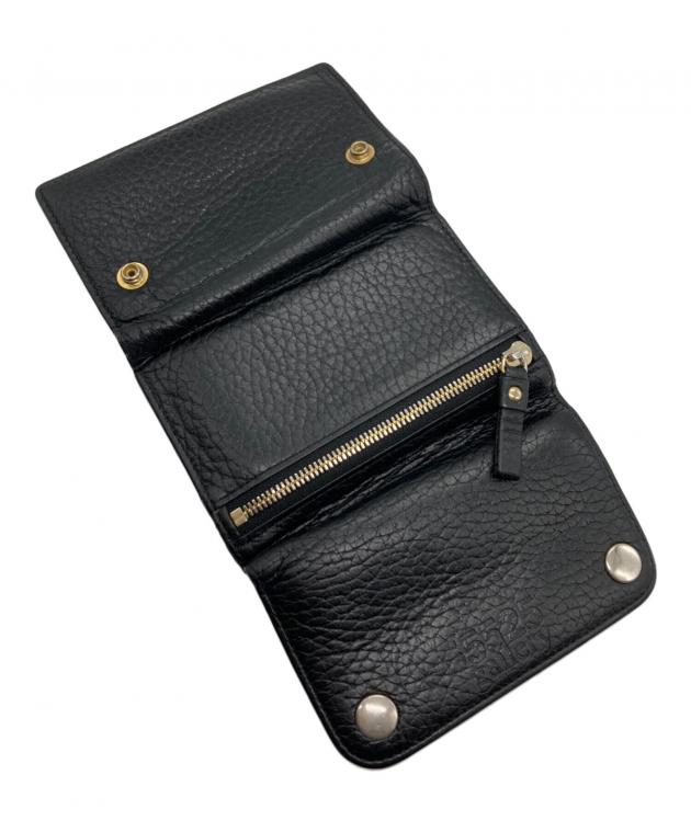 【希少】PORTER 5525gallery 三つ折り財布 レザー ブラック 中古・古着通販】PORTER (ポーター) 5525gallery (ゴーゴーニーゴー