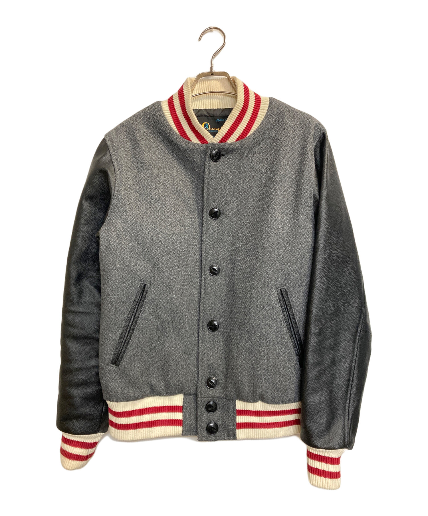 中古・古着通販】Champion (チャンピオン) ランタグ復刻レザースリーブ