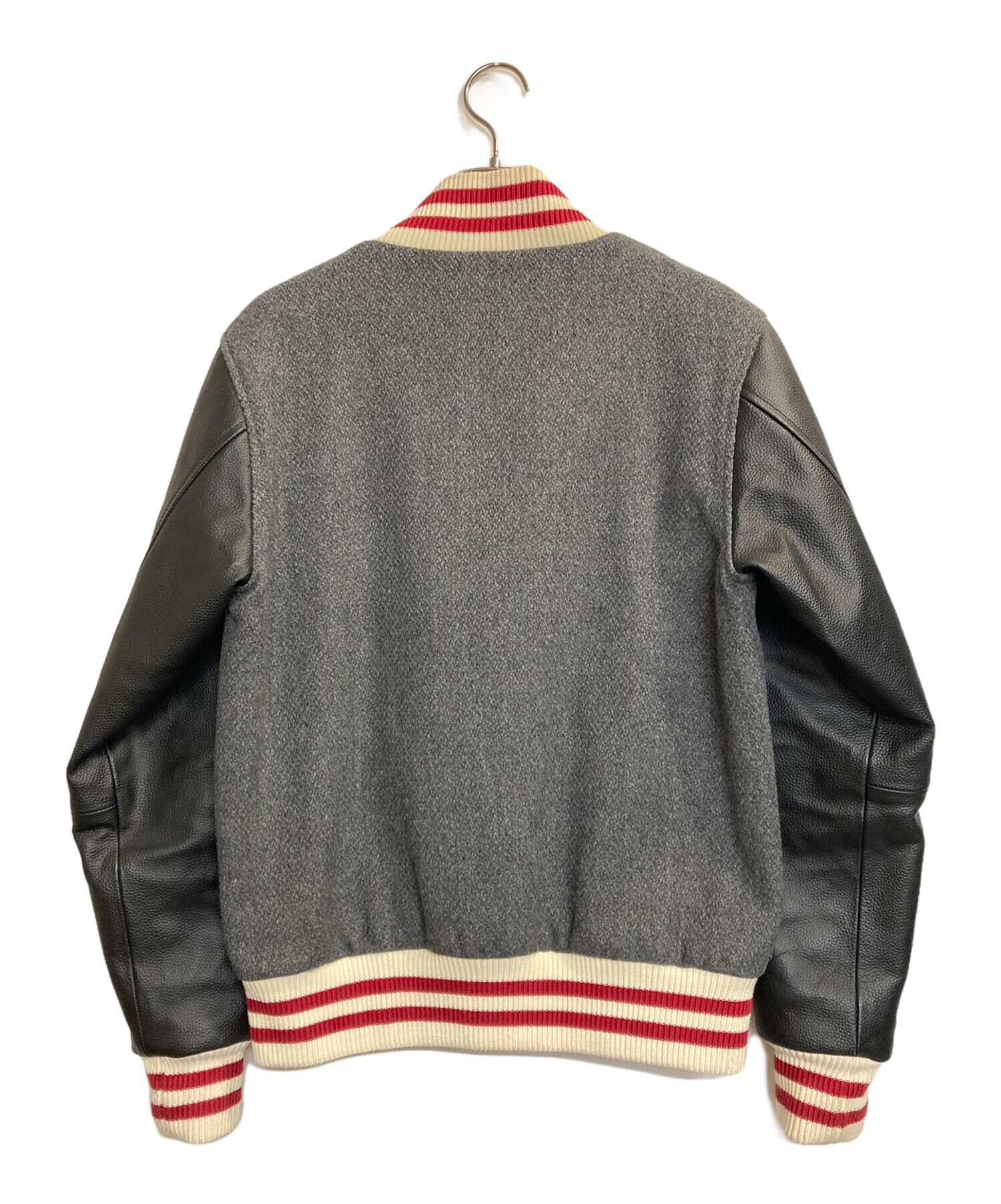 Champion スタジャン 復刻　レザー 中古・古着通販】Champion (チャンピオン) ランタグ復刻レザースリーブ