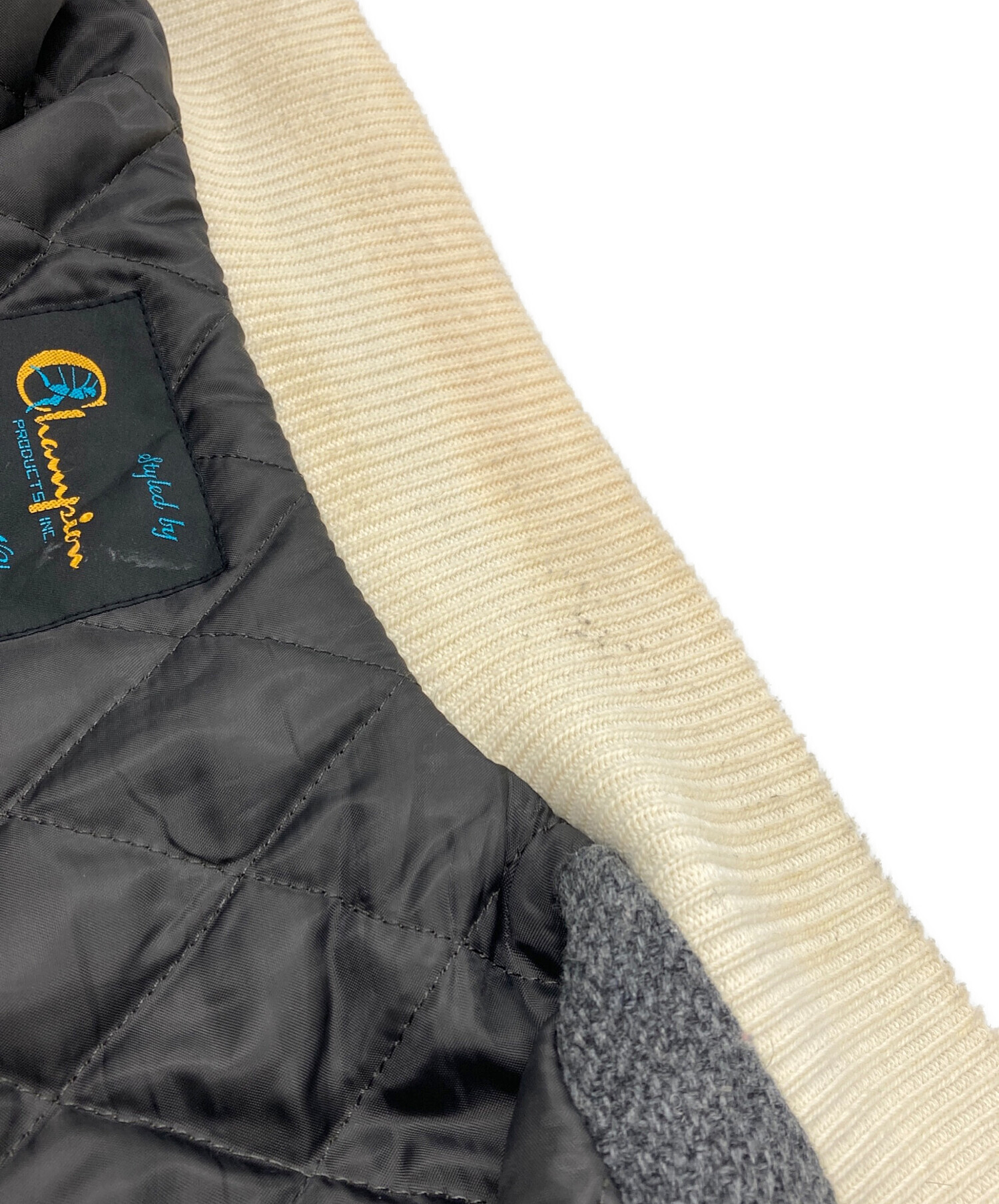 中古・古着通販】Champion (チャンピオン) ランタグ復刻レザースリーブ