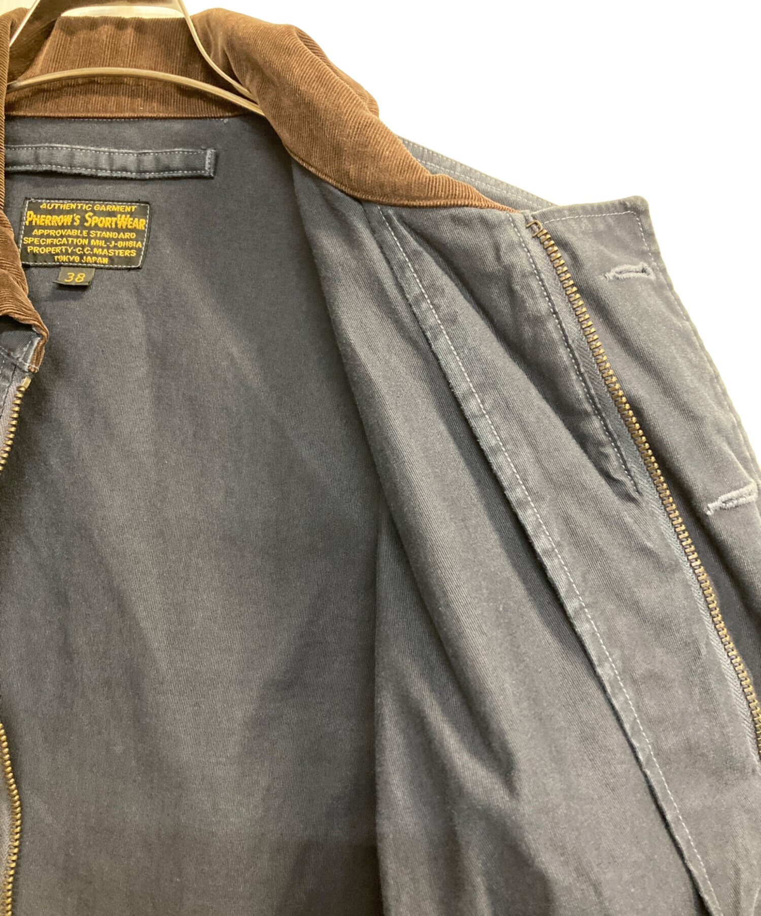 中古・古着通販】Pherrow's (フェローズ) デッキジャケット ネイビー