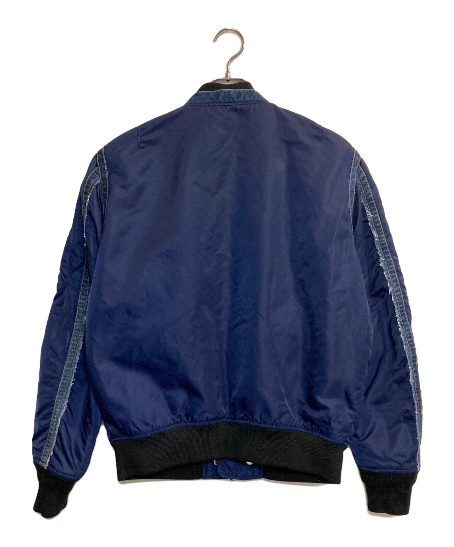 DIESEL デニム 袖切り替え スタジャン Mサイズ MA-1 ディーゼル DIESEL デニム 袖切り替え スタジャン Mサイズ ブルゾン