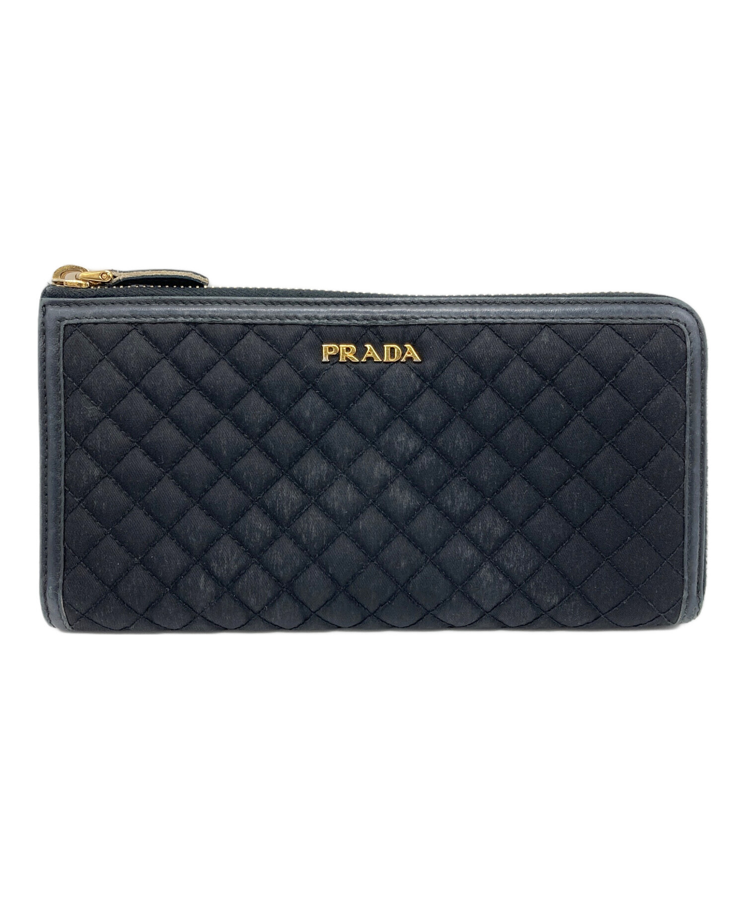 PRADA　プラダ　キルティング レザー　L字型ジップウォレットv PRADA プラダ キルティング レザー L字型ジップウォレットv 【公式通販】