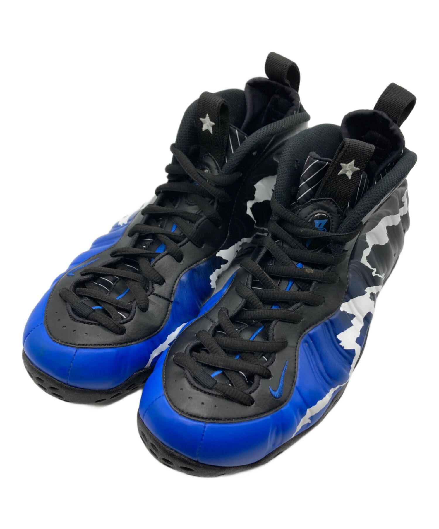 中古・古着通販】NIKE (ナイキ) AIR FOAMPOSITE ONE ブラック×ブルー 