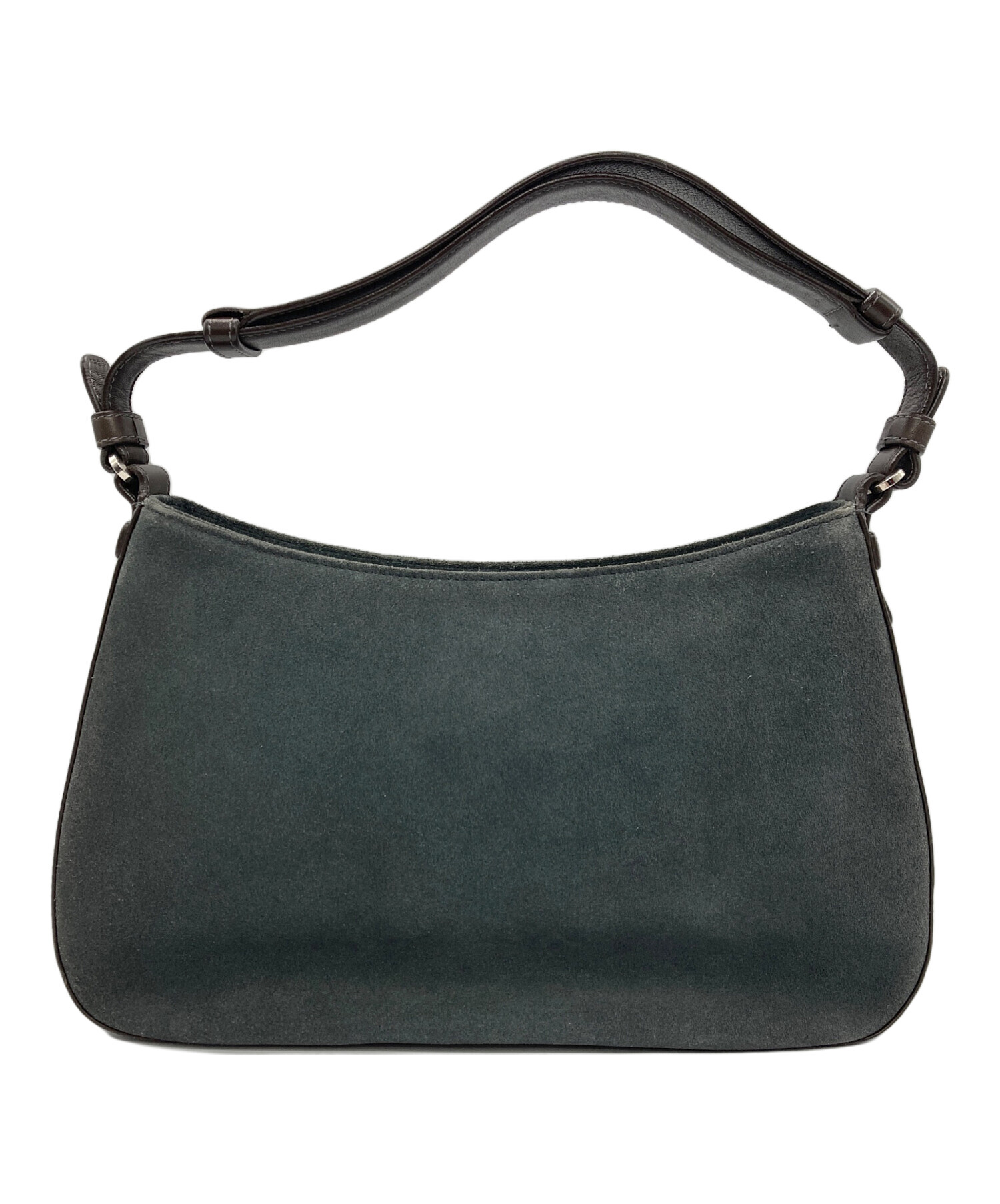 中古・古着通販】LOEWE (ロエベ) スエードワンショルダーバッグ グレー 