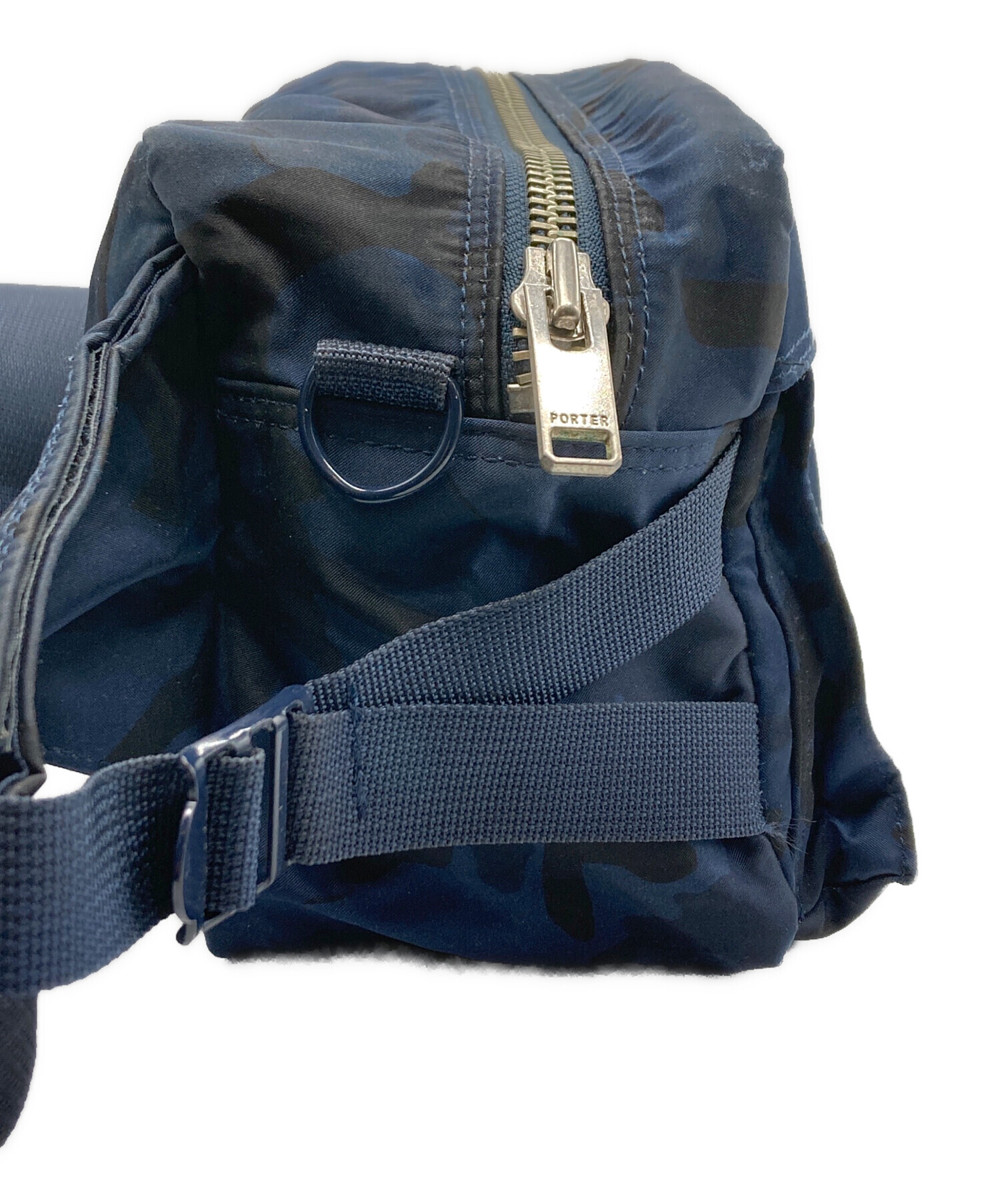 中古・古着通販】PORTER (ポーター) カモフラボディーバッグ ネイビー 