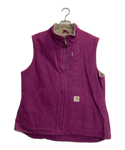 中古・古着通販】CarHartt (カーハート) 裏ボアダックベスト パープル