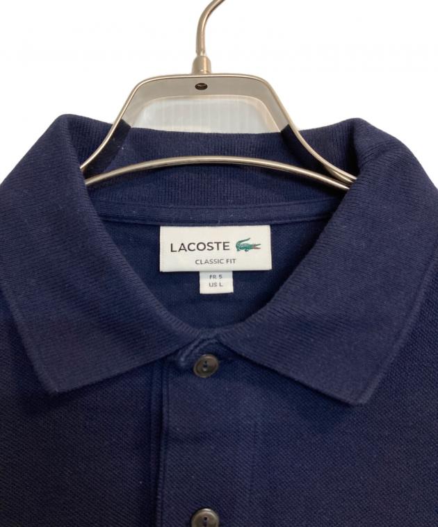 A.P.C LACOSTE ポロシャツ ネイビー L 中古・古着通販】LACOSTE (ラコステ) L/Sポロシャツ ネイビー サイズ:L