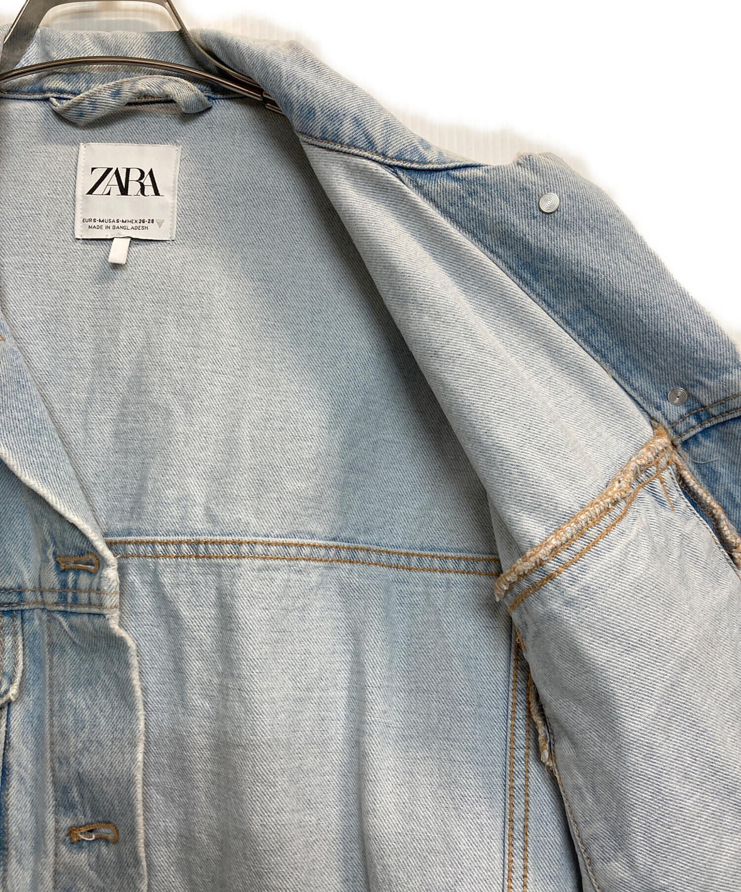 中古・古着通販】ZARA (ザラ) デニムジャケット インディゴ サイズ:S 