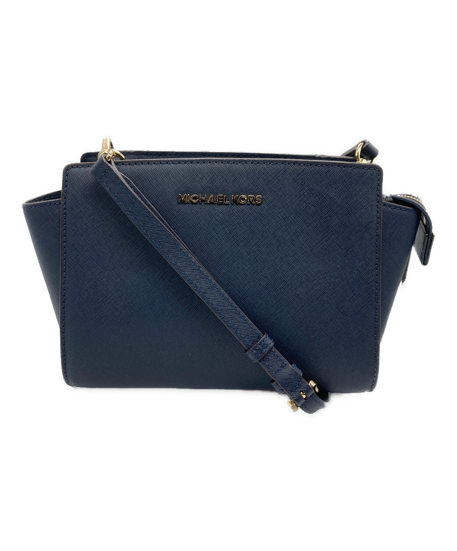 マイケルコース ショルダーバッグ ネイビー 紺 無地 MICHAEL KORS