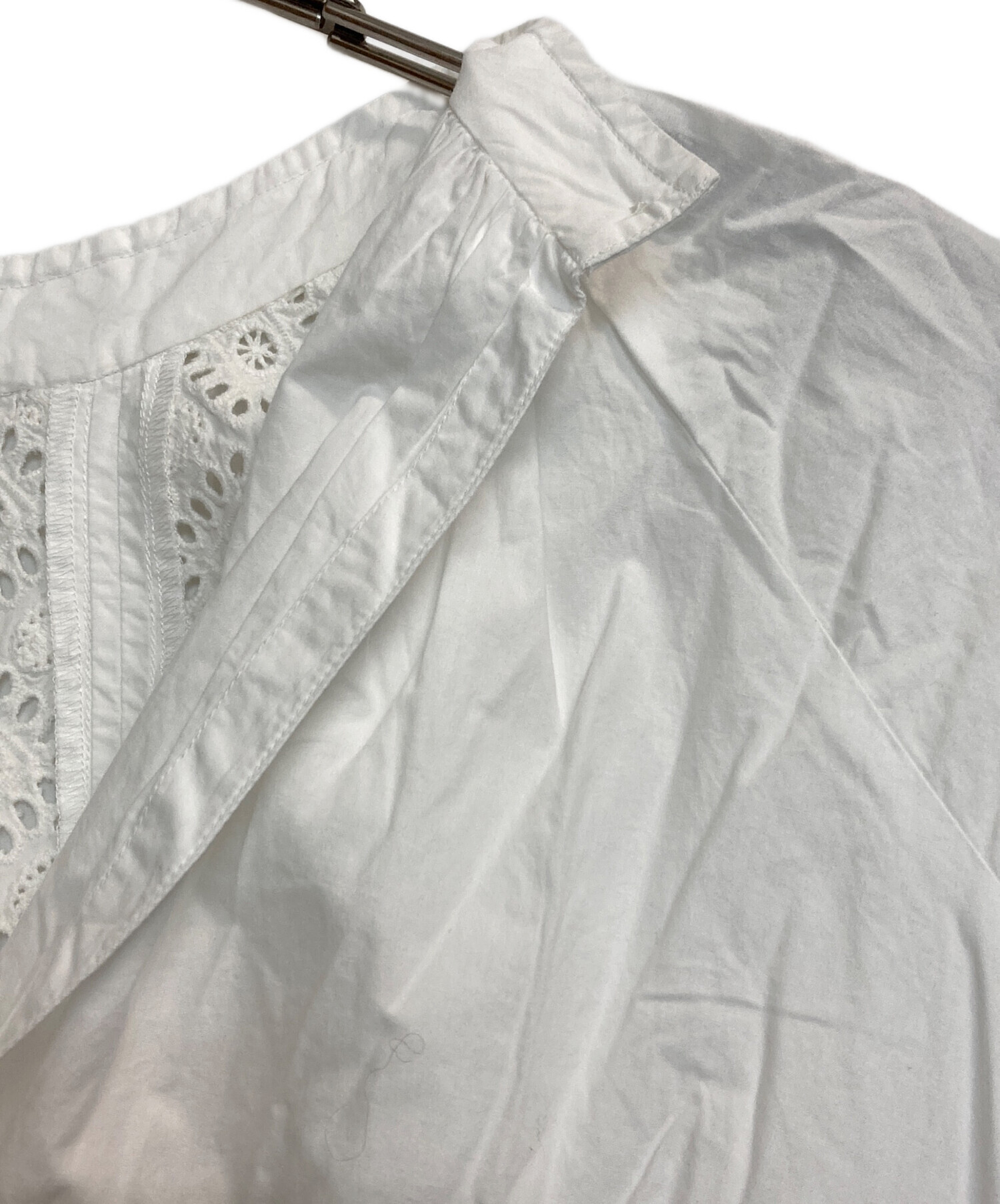 中古・古着通販】ne quittez pas (ヌキテパ) レース切替ブラウス 