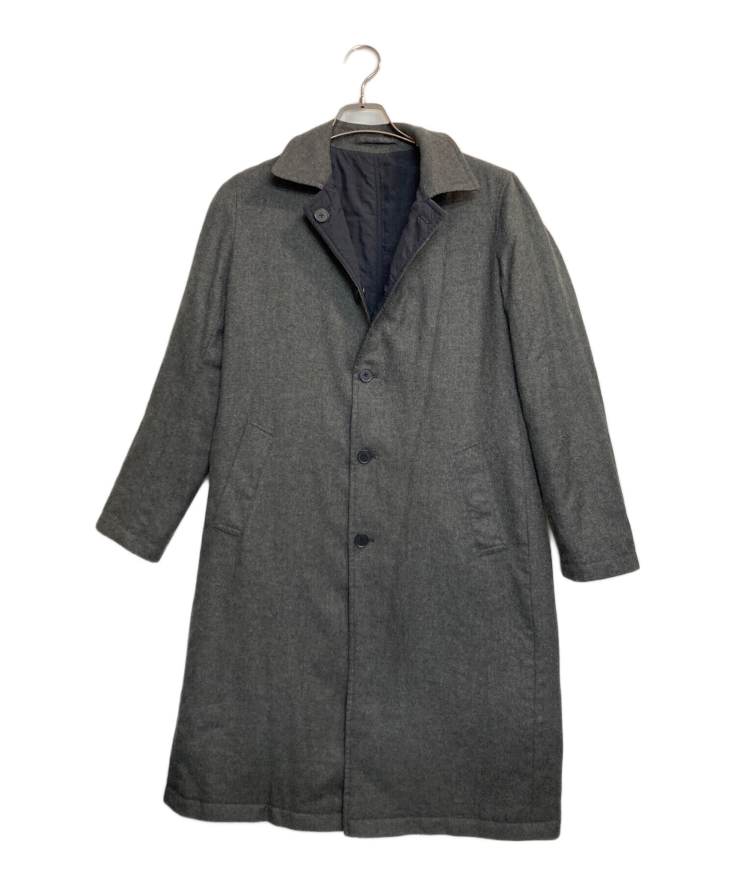 新品 ラルディーニ RVR Lardini リバーシブル コート 48 NAVY