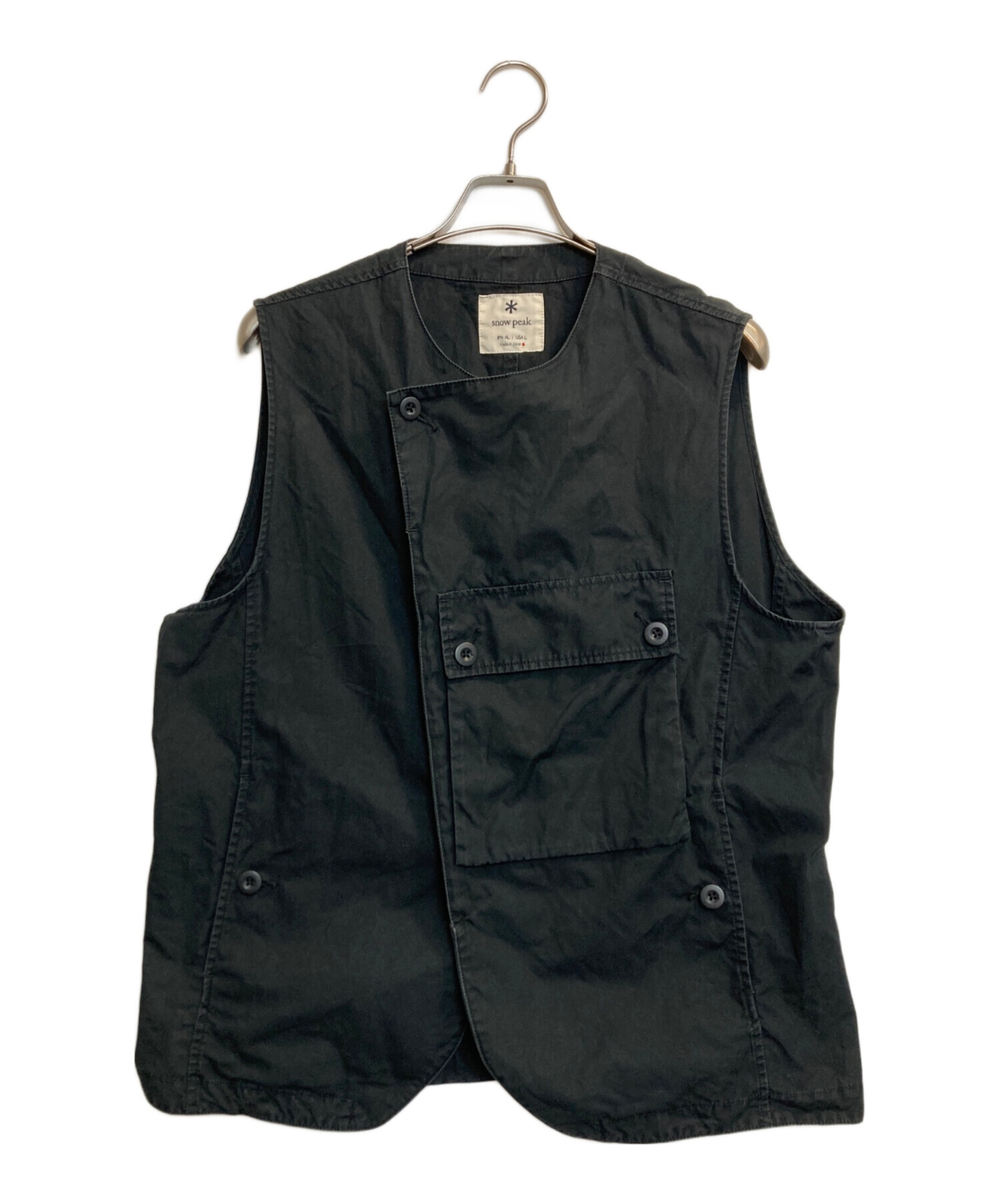  peak スノーピーク ベンタイルベスト　ベスト　ブラック 中古・古着通販】Snow peak (スノーピーク) VentileVest/ベンタイル