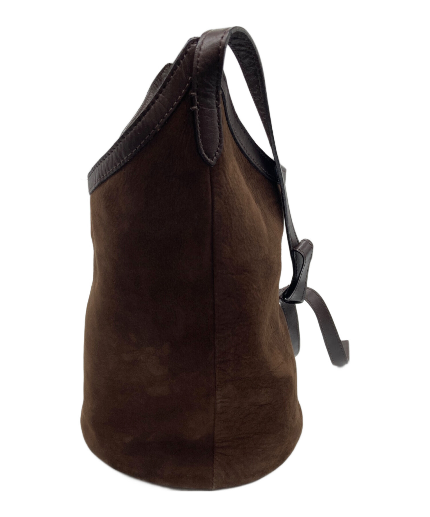 中古・古着通販】huw (ヒュー) bow bag/ワンショルダーバッグ ブラウン 