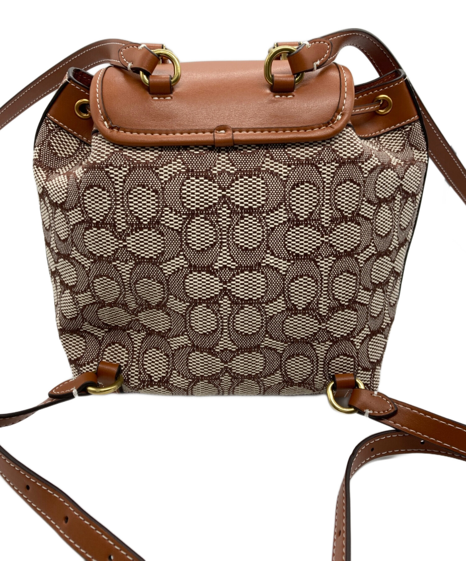 中古・古着通販】COACH (コーチ) キャンバスシグネチャーミニリュック