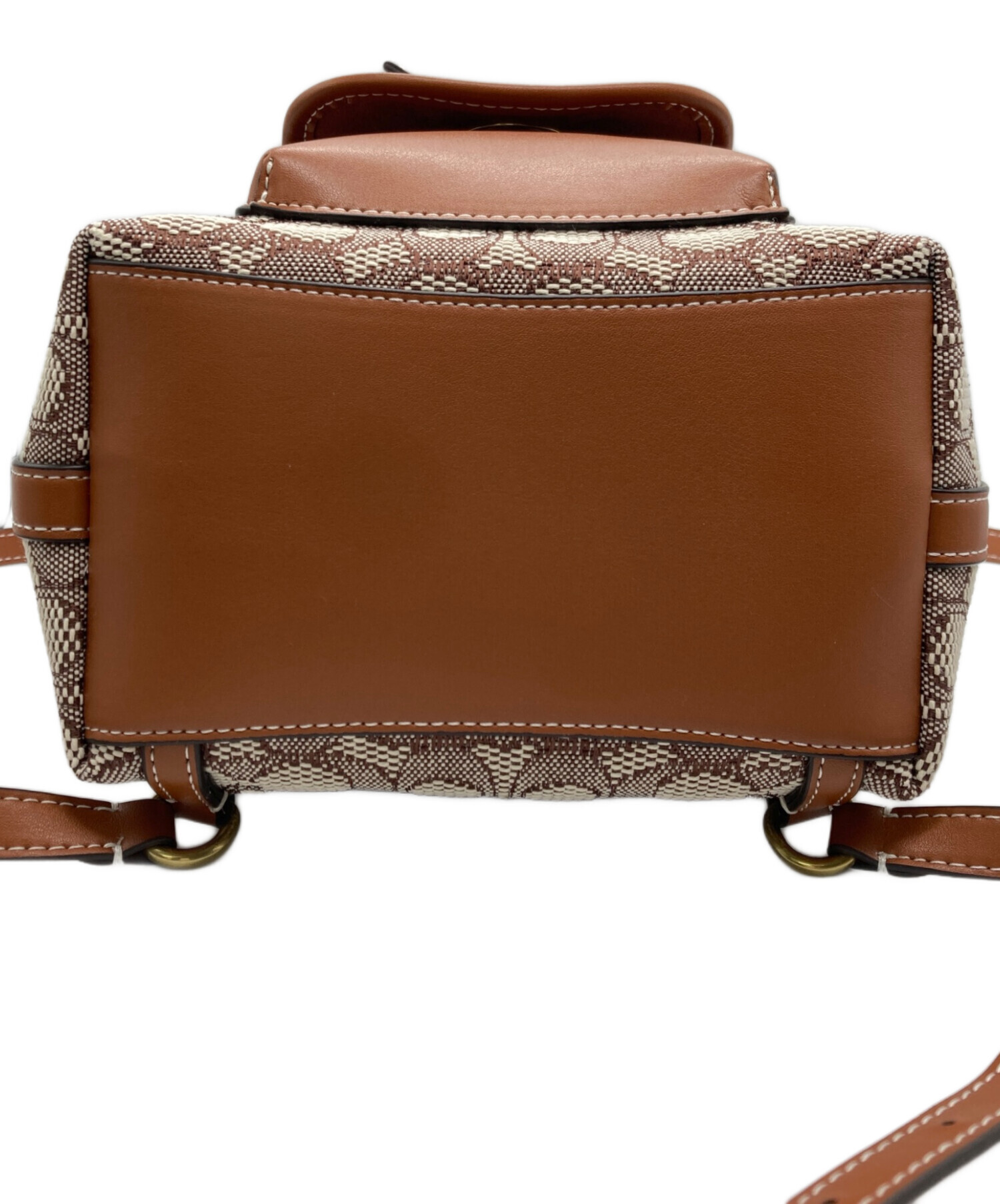 中古・古着通販】COACH (コーチ) キャンバスシグネチャーミニリュック