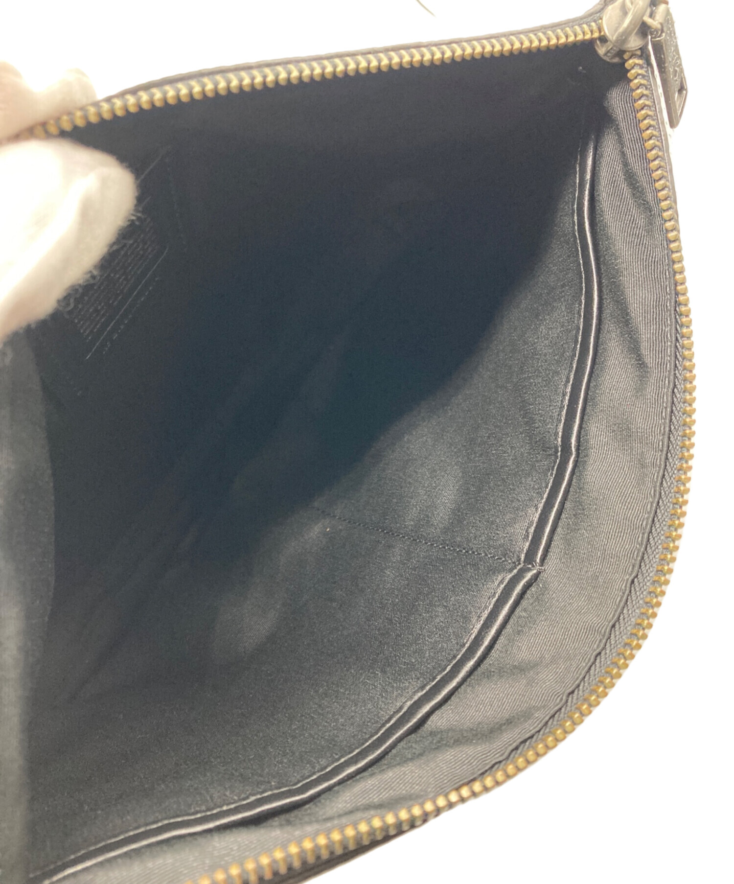 中古・古着通販】COACH (コーチ) クラッチバッグ ブラック｜ブランド