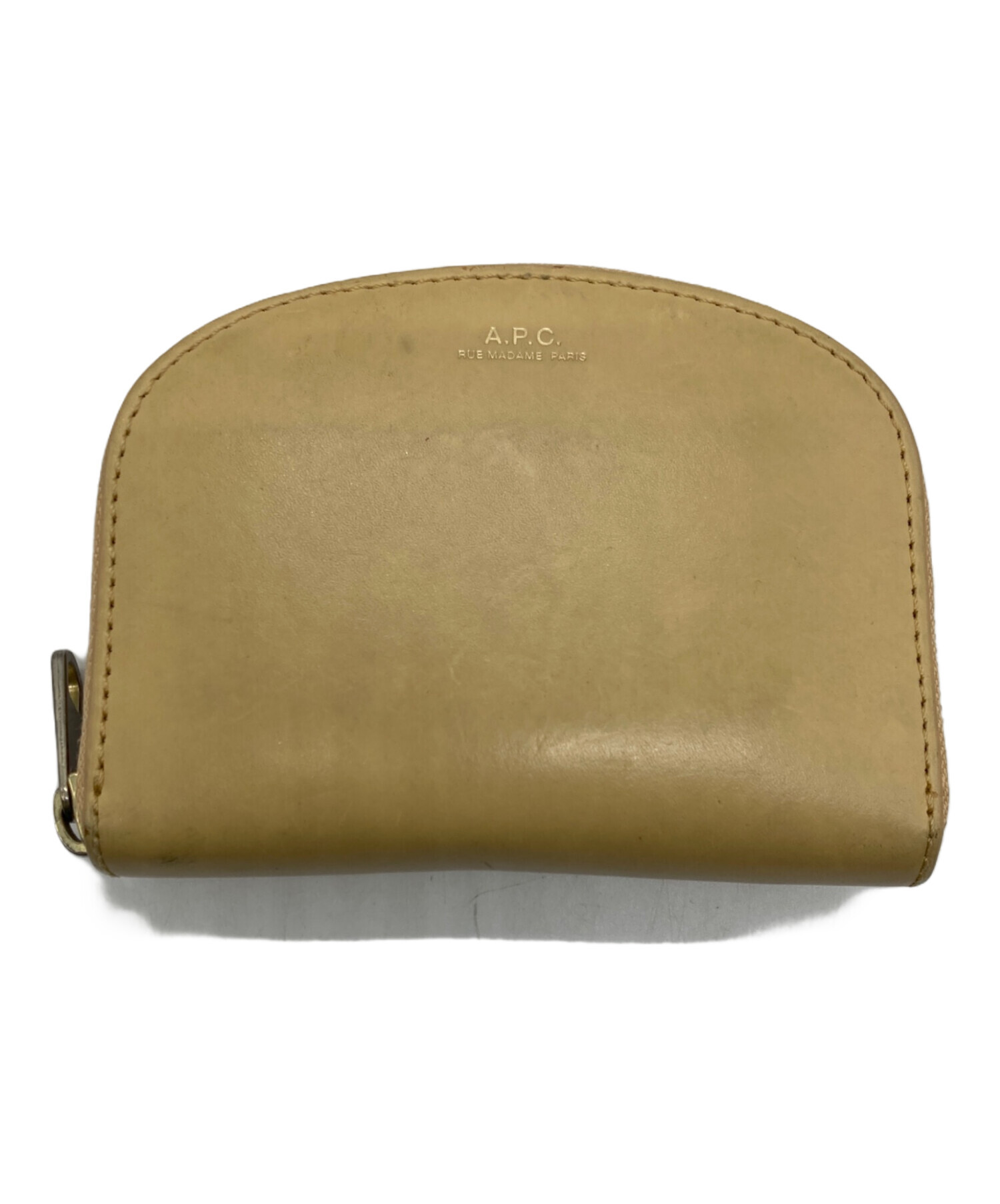 A.P.C. ハーフムーン コンパクトウォレット 中古・古着通販】A.P.C. (アーペーセー) ハーフムーンコンパクト