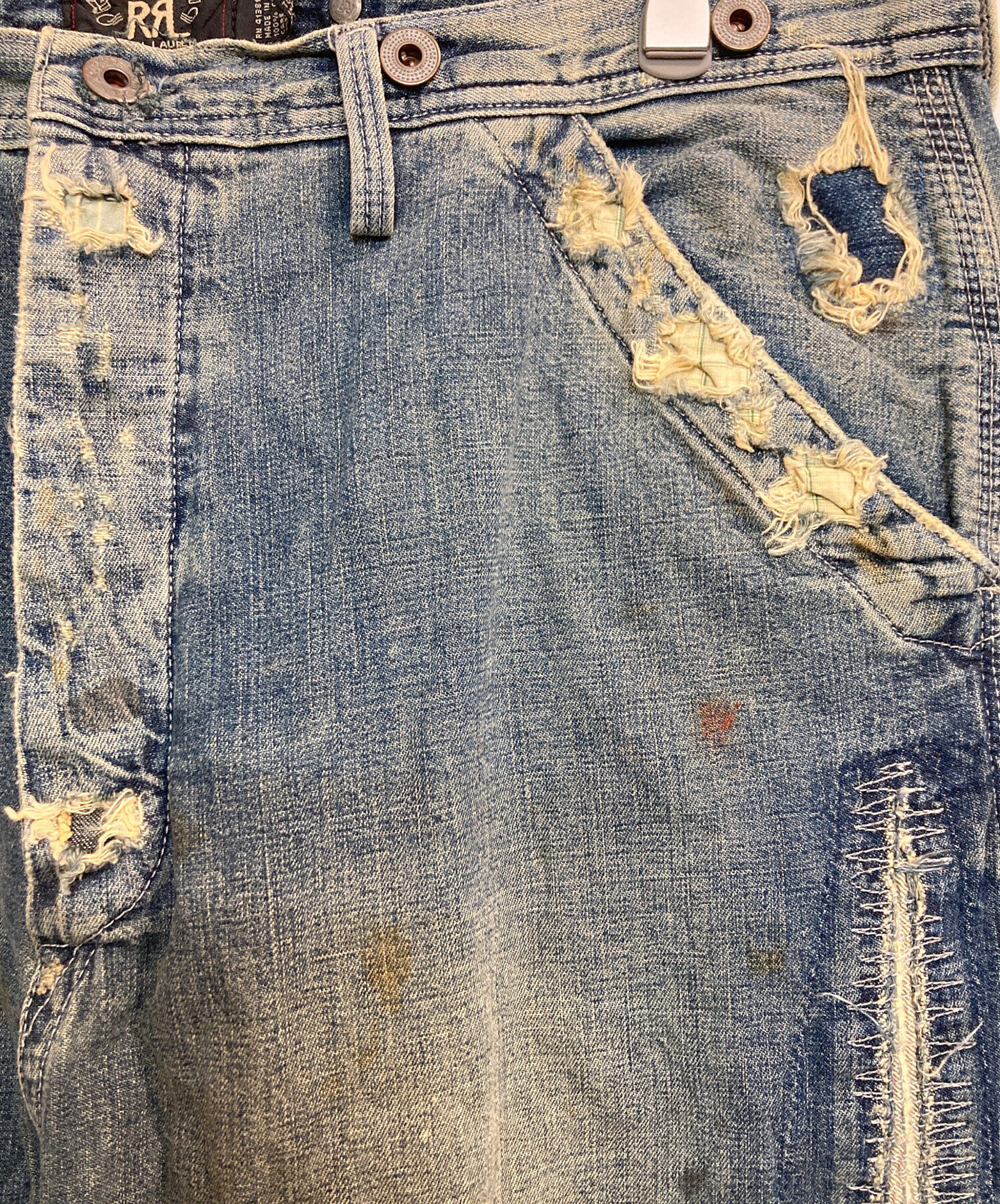 中古・古着通販】RRL (ダブルアールエル) ペイント加工クラッシュ