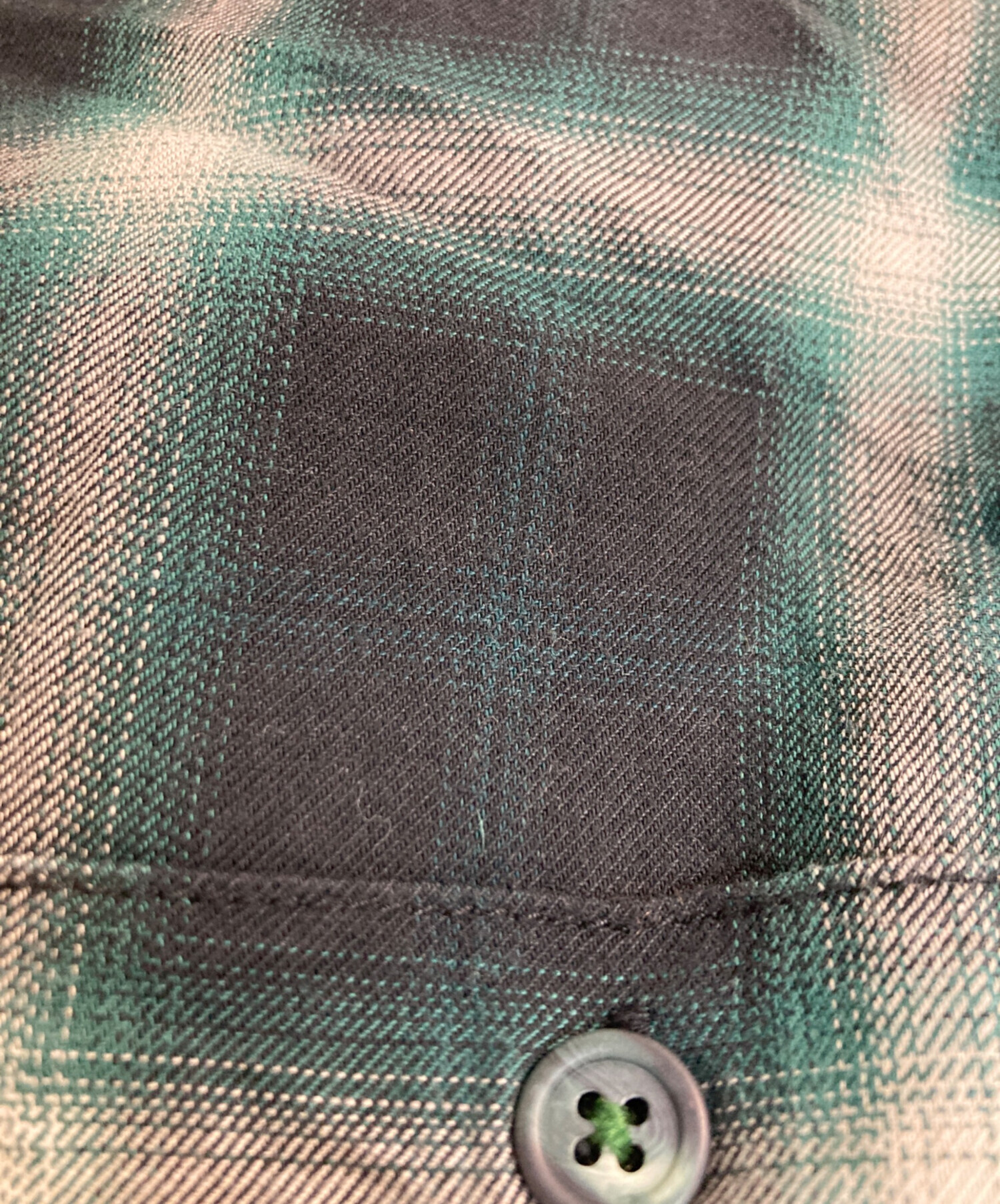 希少 WTAPS オンブレ チェック ネルシャツ グリーン XL 中古・古着通販】WTAPS (ダブルタップス) オンブレチェックシャツ