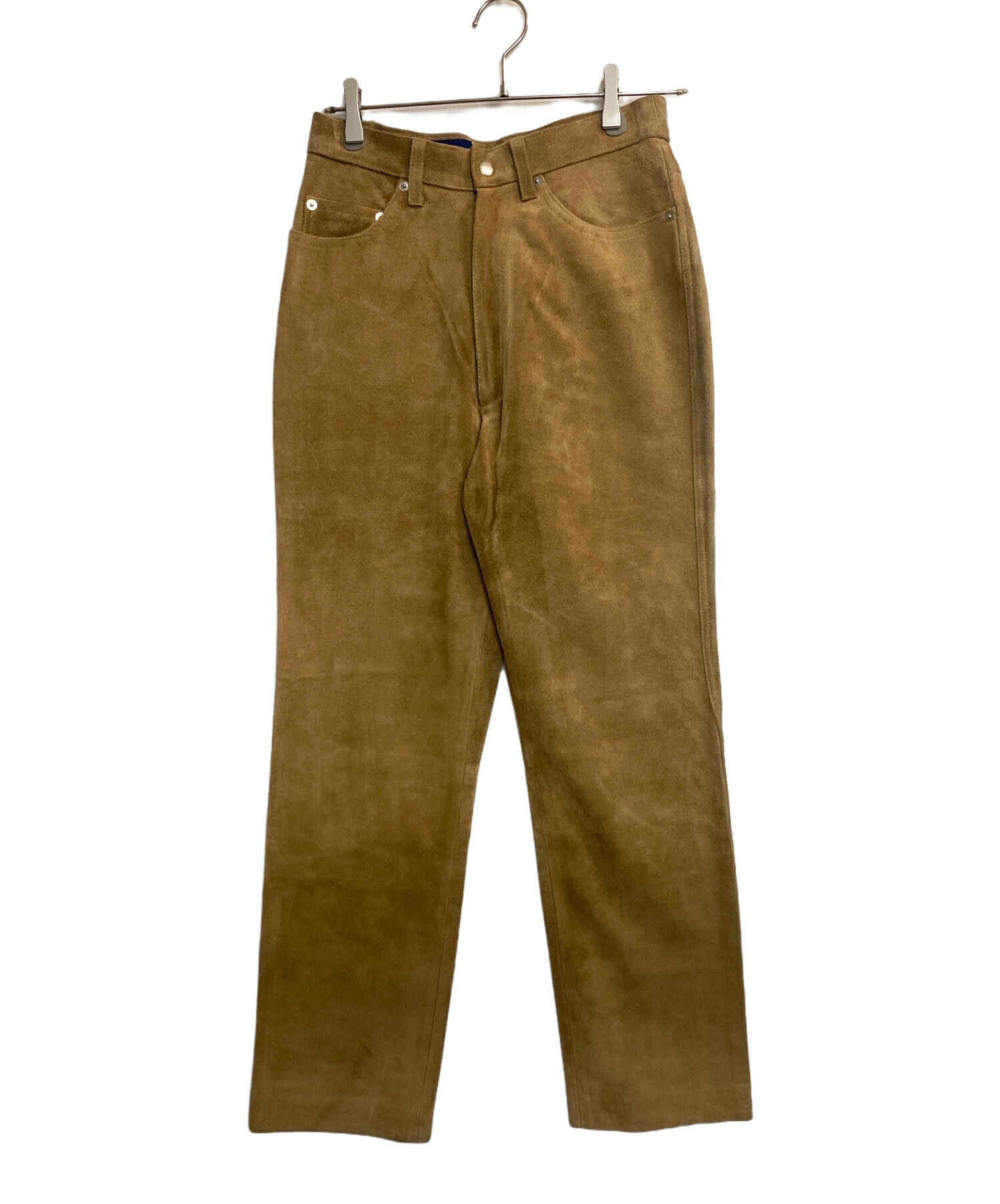 中古・古着通販】BEAMS (ビームス) スエードパンツ ベージュ サイズ:S