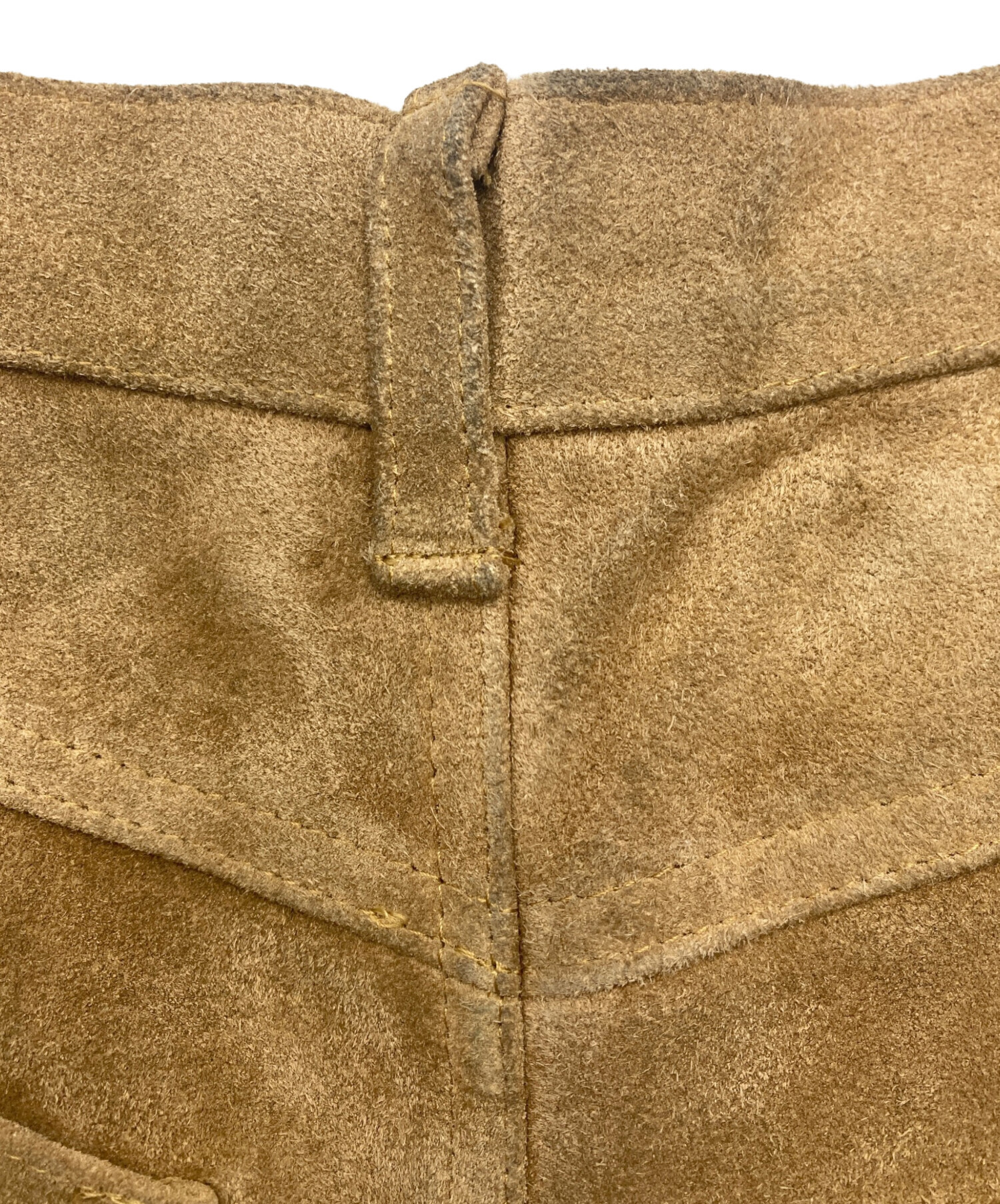 中古・古着通販】BEAMS (ビームス) スエードパンツ ベージュ サイズ:S 