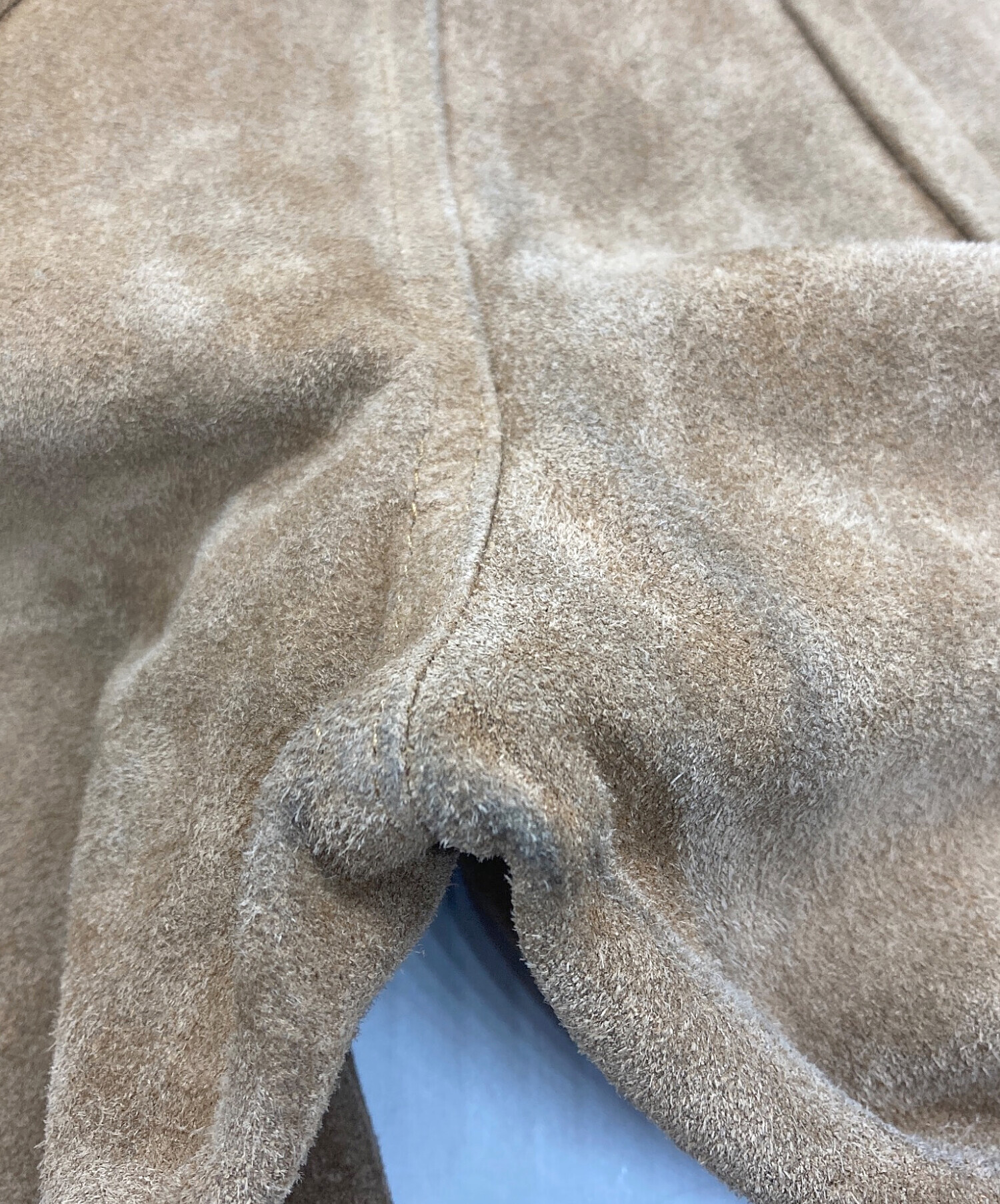 中古・古着通販】BEAMS (ビームス) スエードパンツ ベージュ サイズ:S 