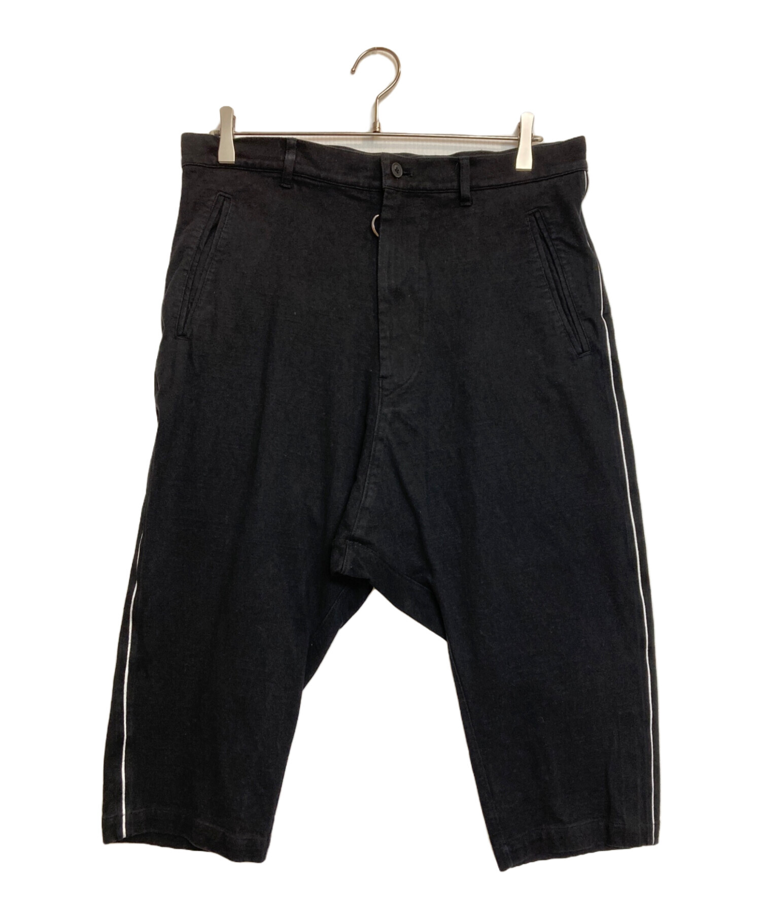 中古・古着通販】Y-3 (ワイスリー) クロップドパンツ ブラック サイズ 