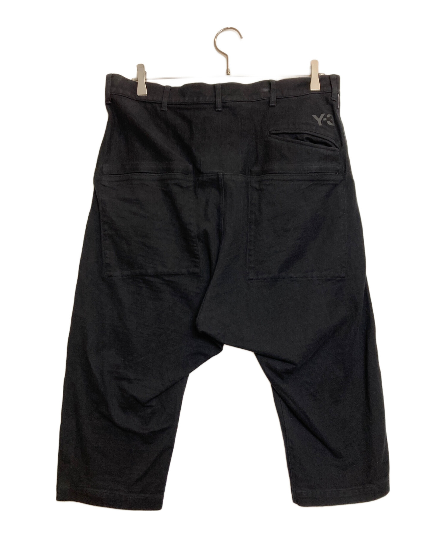 中古・古着通販】Y-3 (ワイスリー) クロップドパンツ ブラック サイズ