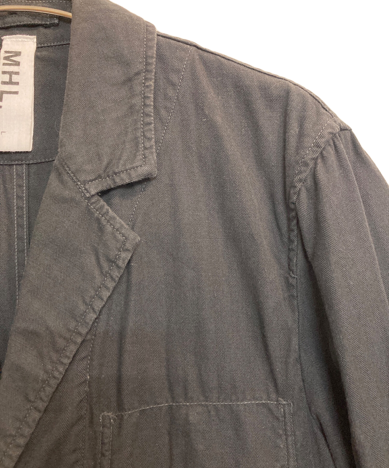 中古・古着通販】MHL (エムエイチエル) カバーオール ブラック サイズ