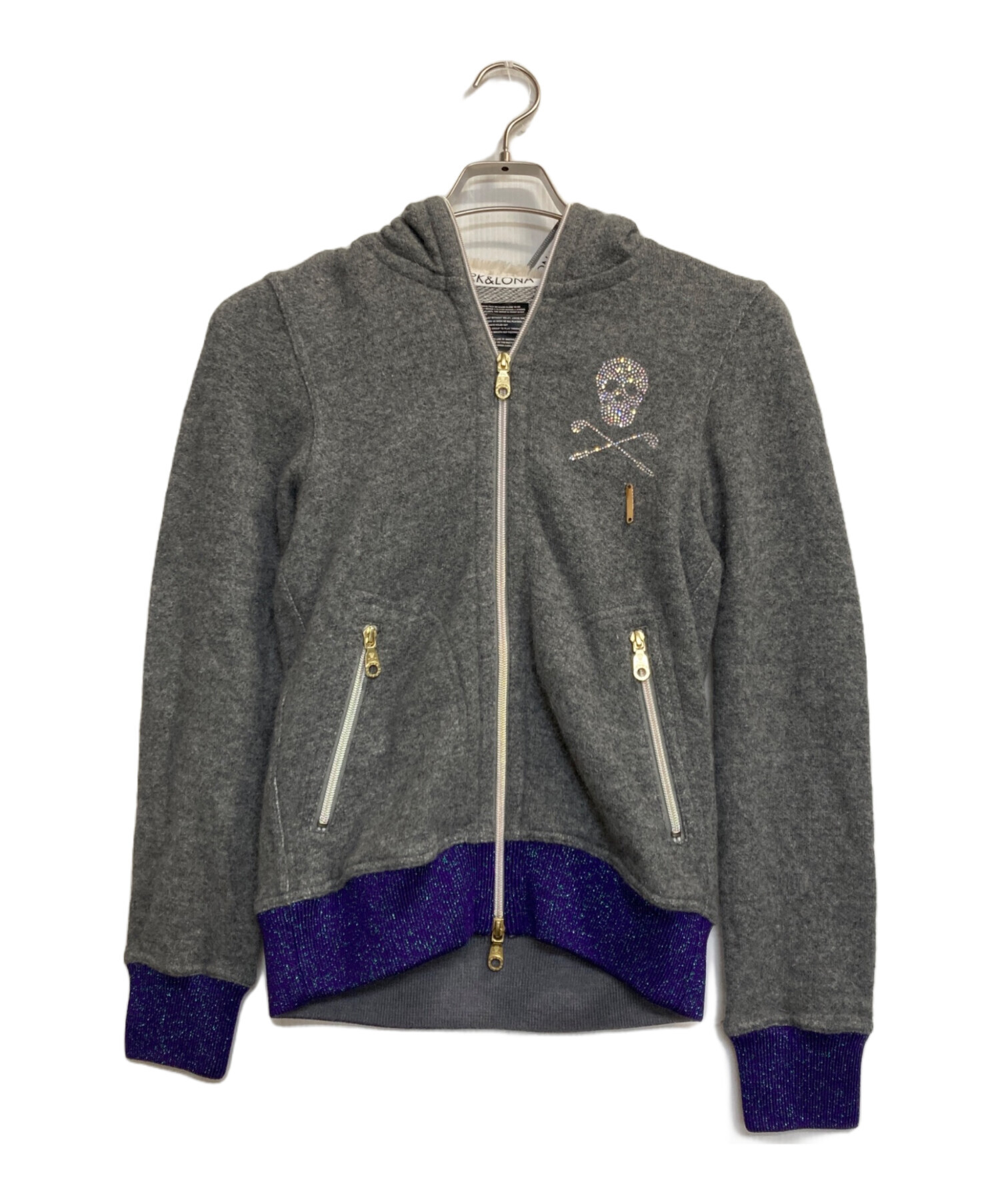 中古・古着通販】MARK&LONA (マークアンドロナ) ジップパーカー グレー