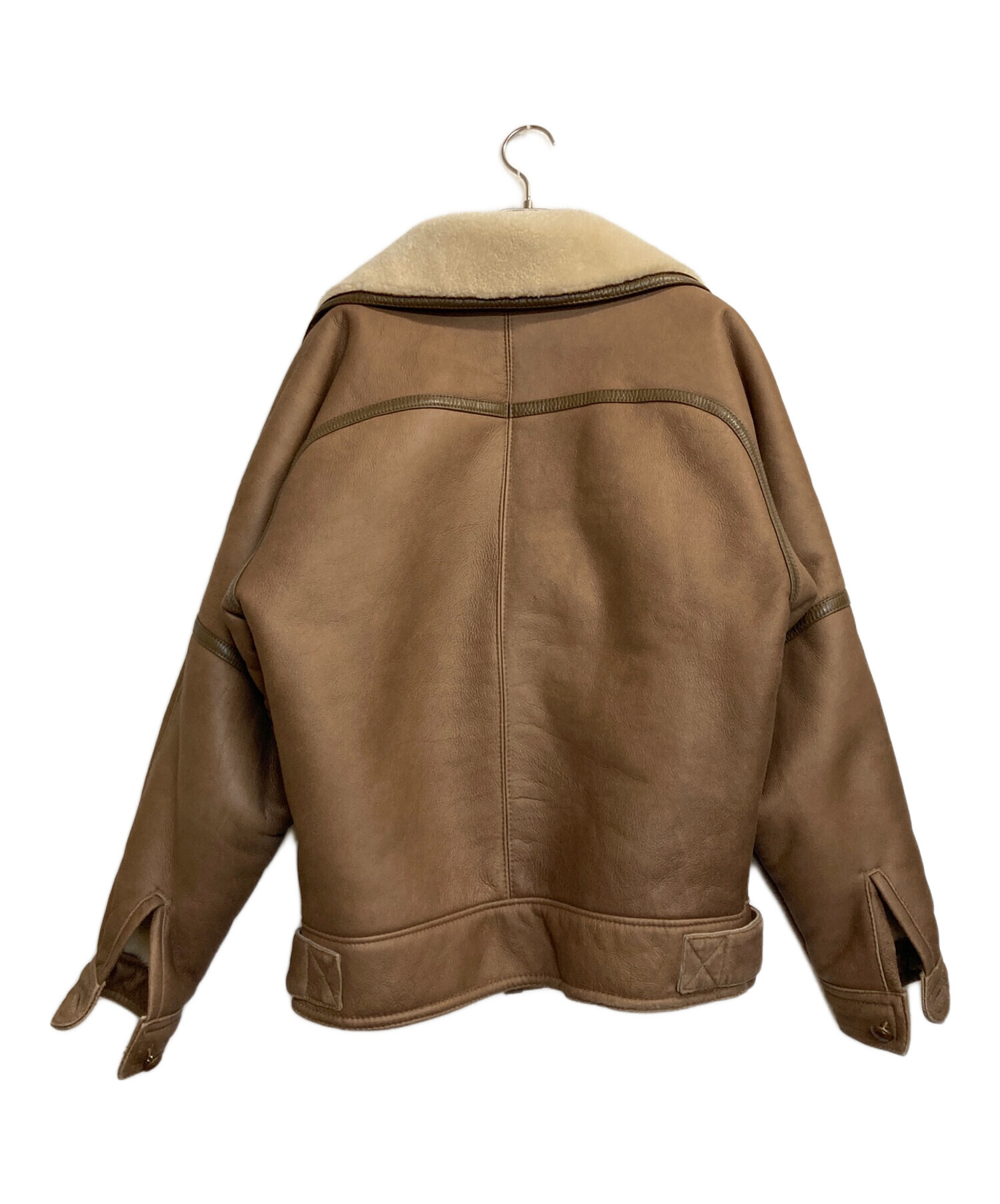 ★希少★ Wind Armor ムートン ダッフルコート ファー 本革 キャメル ☆希少☆ Wind Armor ムートン ダッフルコート ファー 本革 キャメル