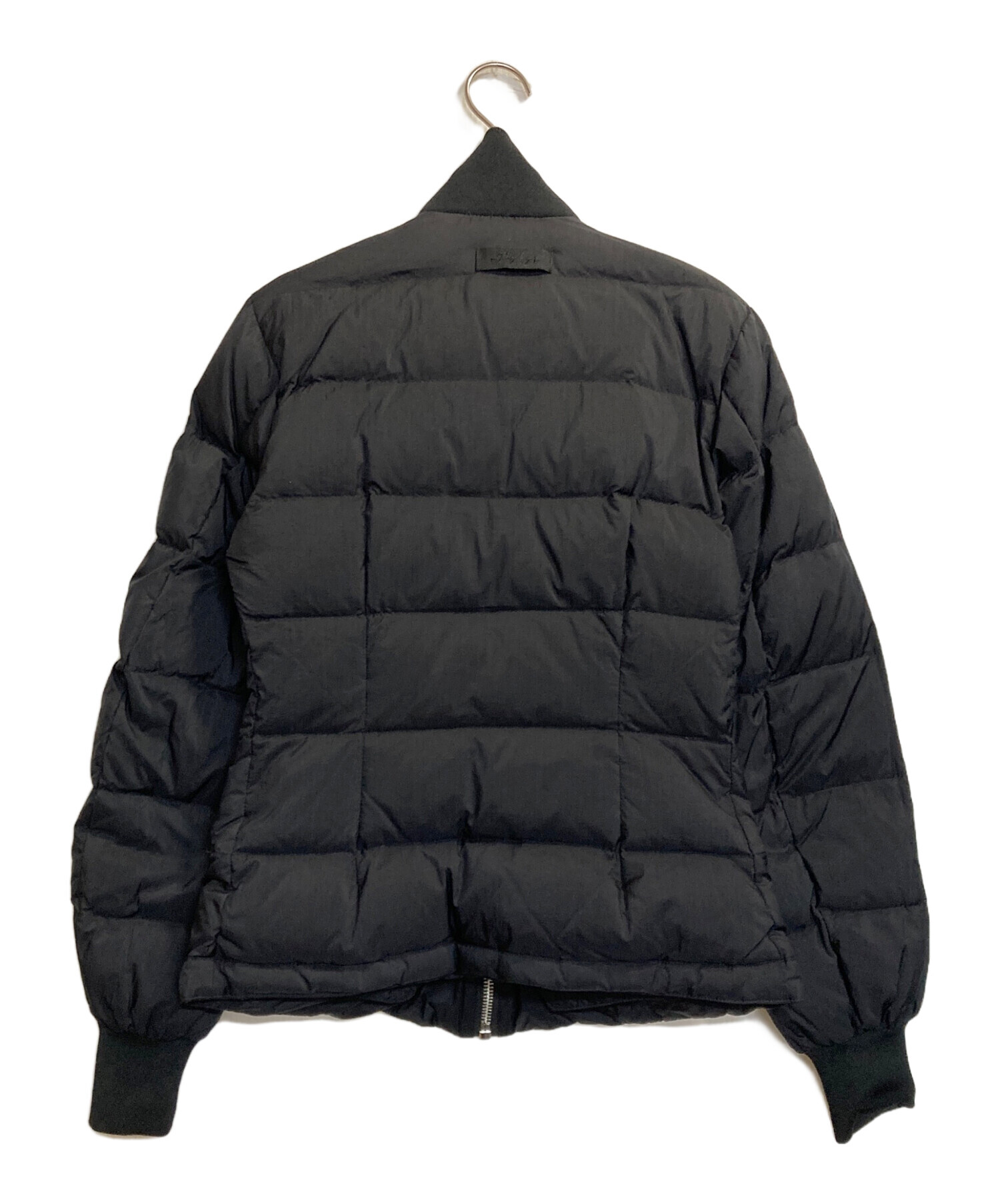 DIESEL リバーシブル ダウンジャケット ジップデザイン ディーゼル M 黒 中古・古着通販】DIESEL (ディーゼル) ジップデザインリバーシブル