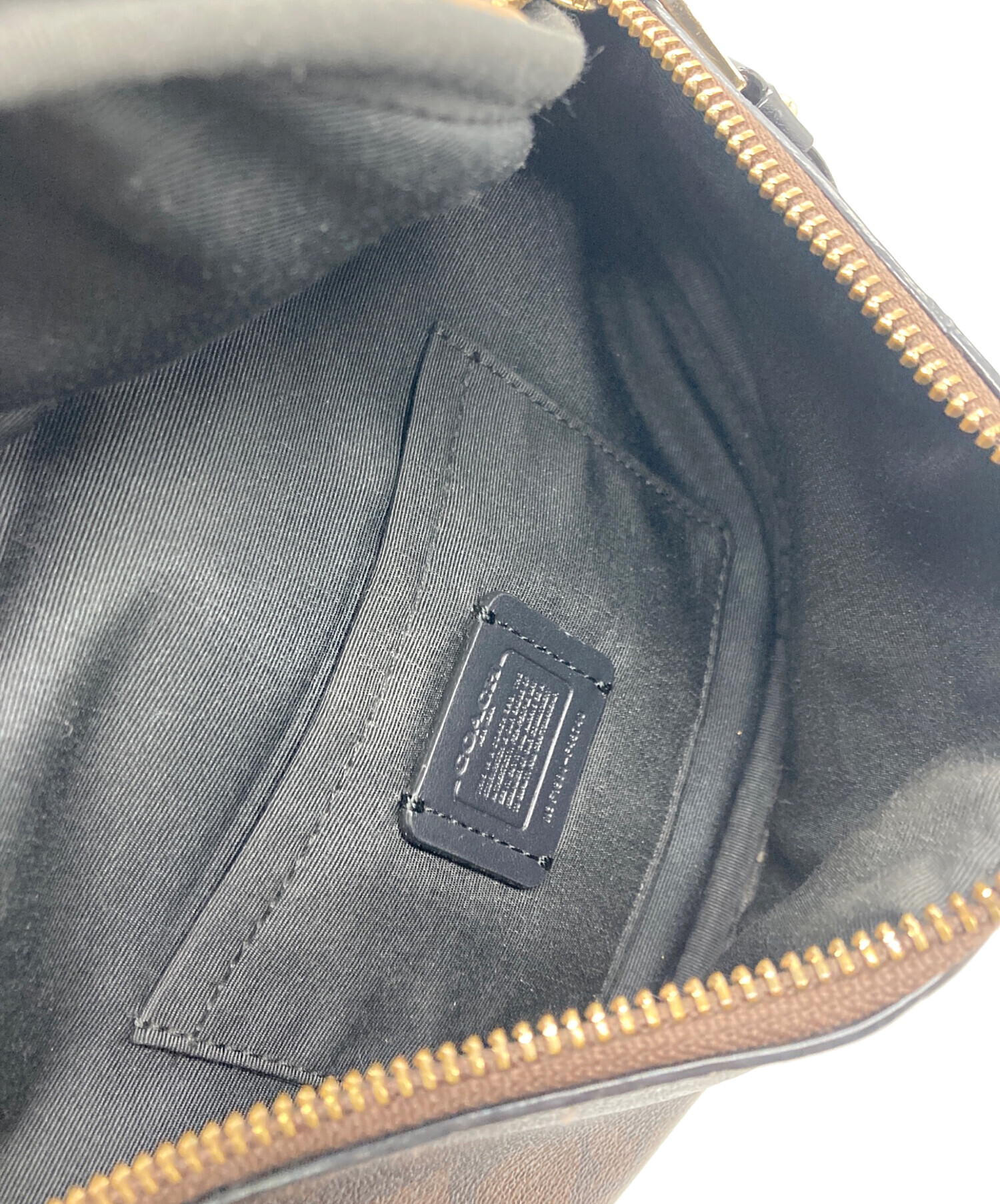 中古・古着通販】COACH (コーチ) シグネチャーレザーウエストバッグ