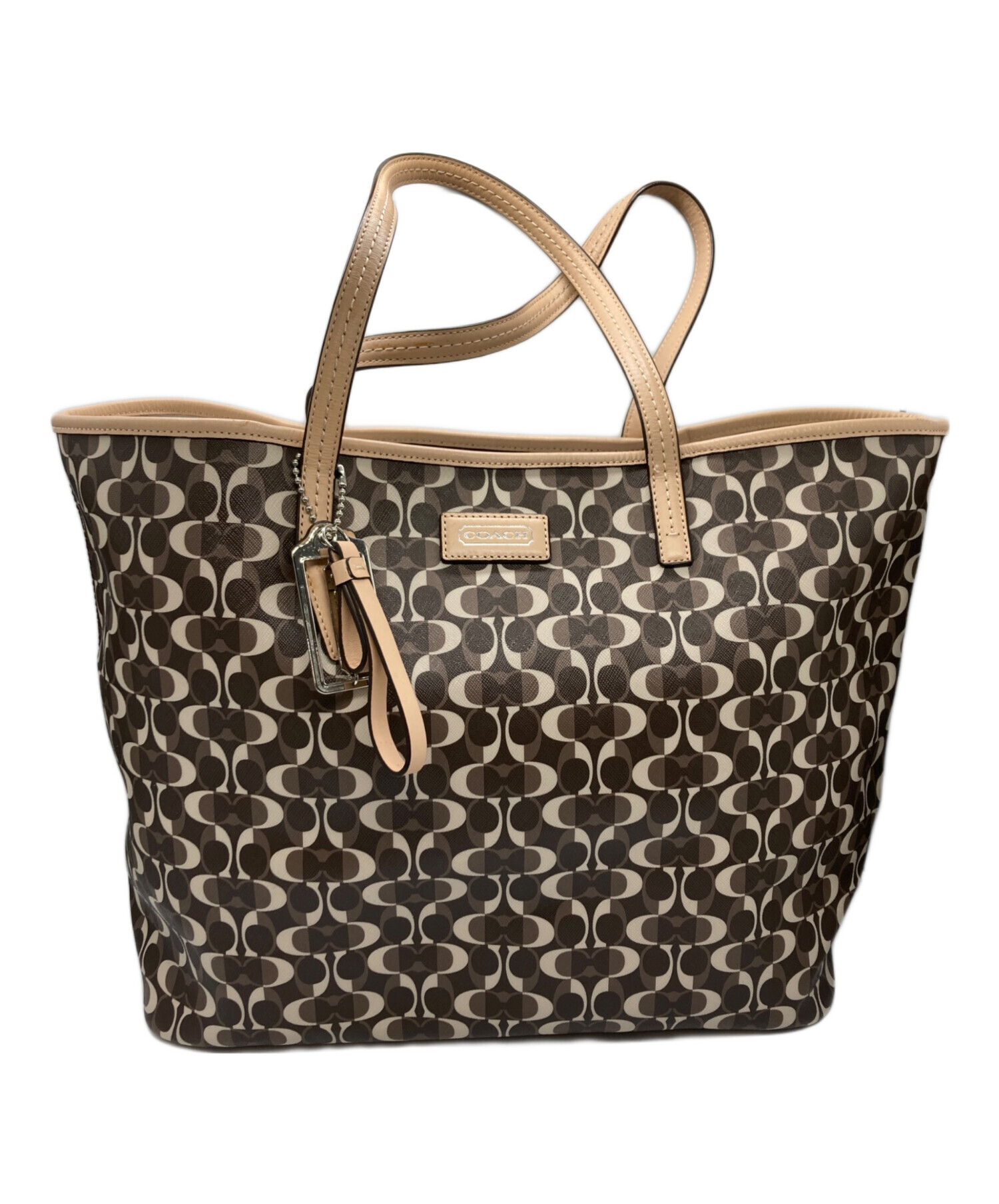 中古・古着通販】COACH (コーチ) シグネチャートートバッグ ブラウン