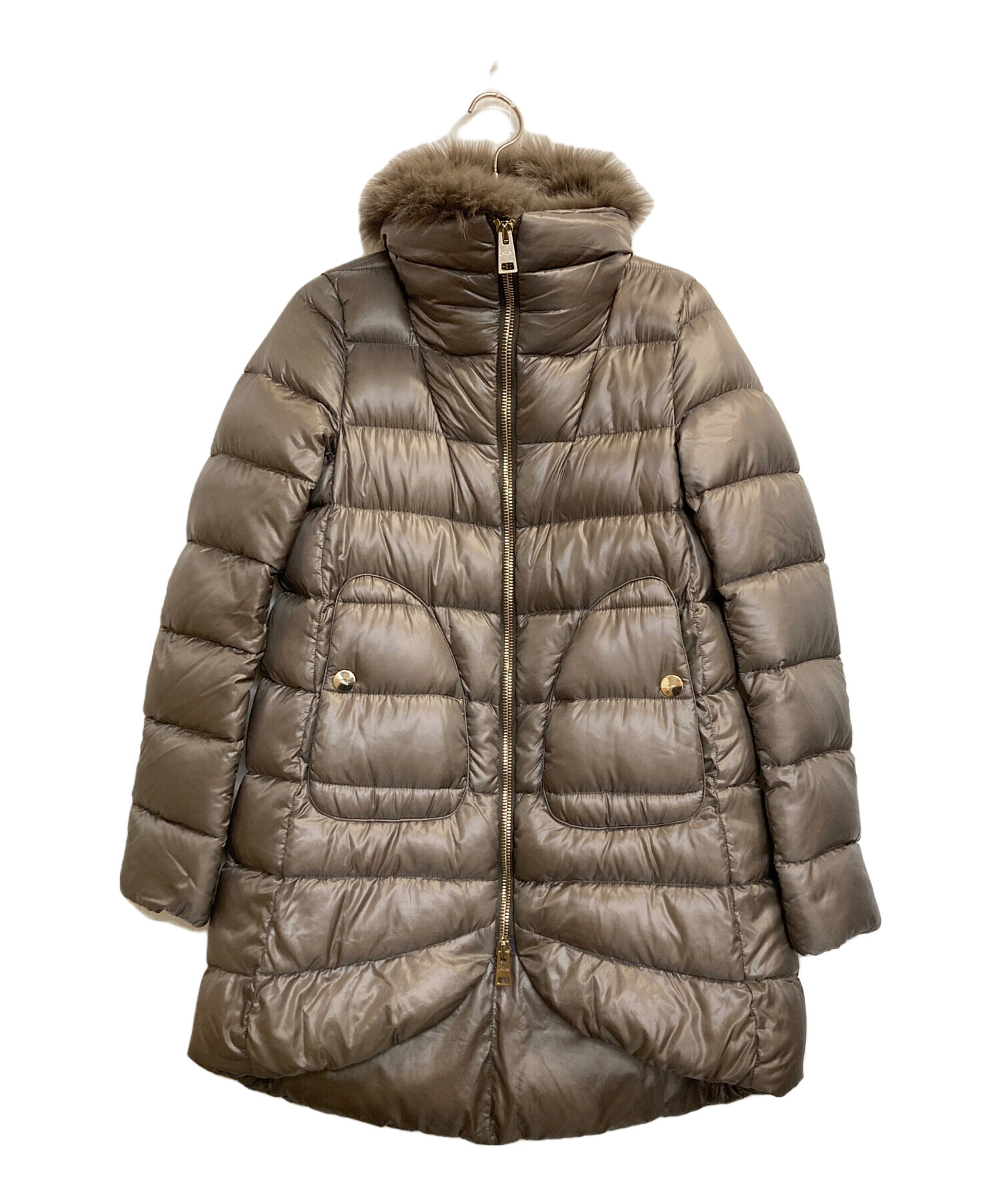 中古・古着通販】HERNO (ヘルノ) ファー付ミドルダウンジャケット