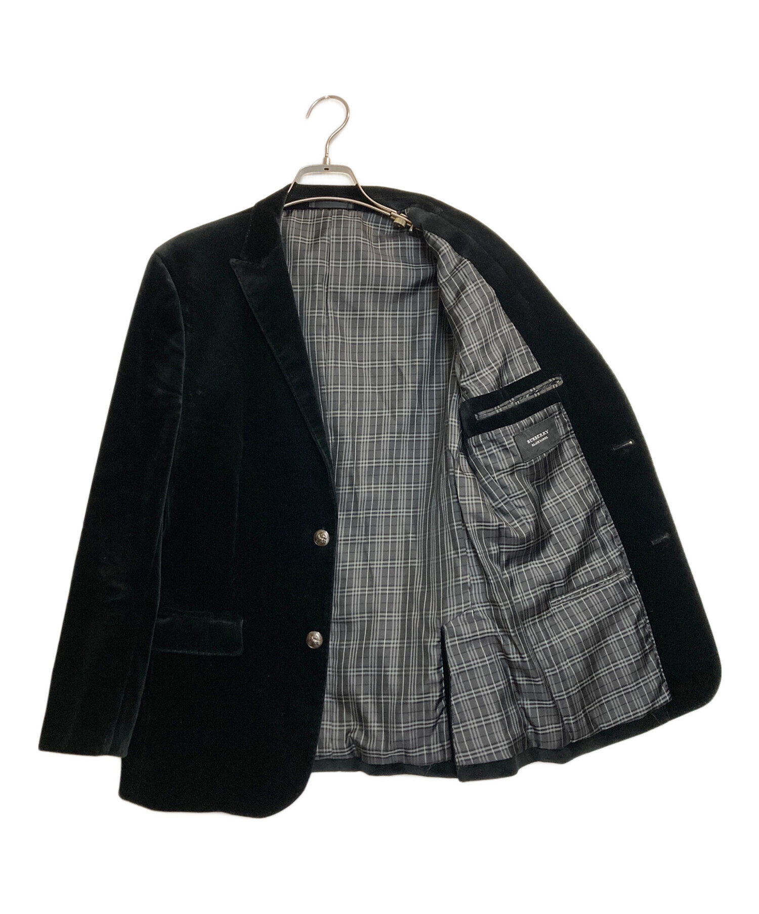 バーバリー ブラックレーベル／ベロアジャケット 中古・古着通販】BURBERRY BLACK LABEL (バーバリーブラックレーベル