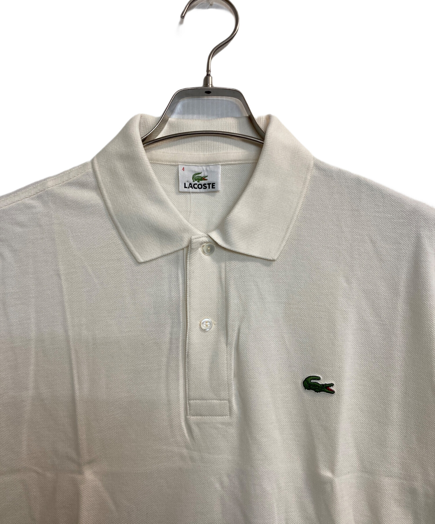 中古・古着通販】LACOSTE (ラコステ) 半袖ポロシャツ アイボリー