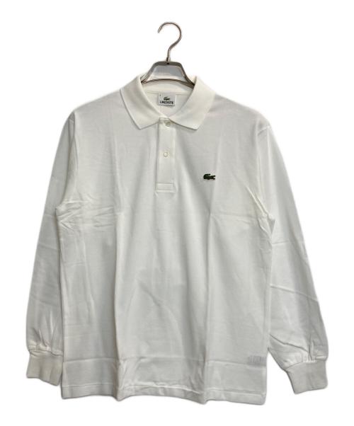 中古・古着通販】LACOSTE (ラコステ) 長袖ポロシャツ ホワイト サイズ