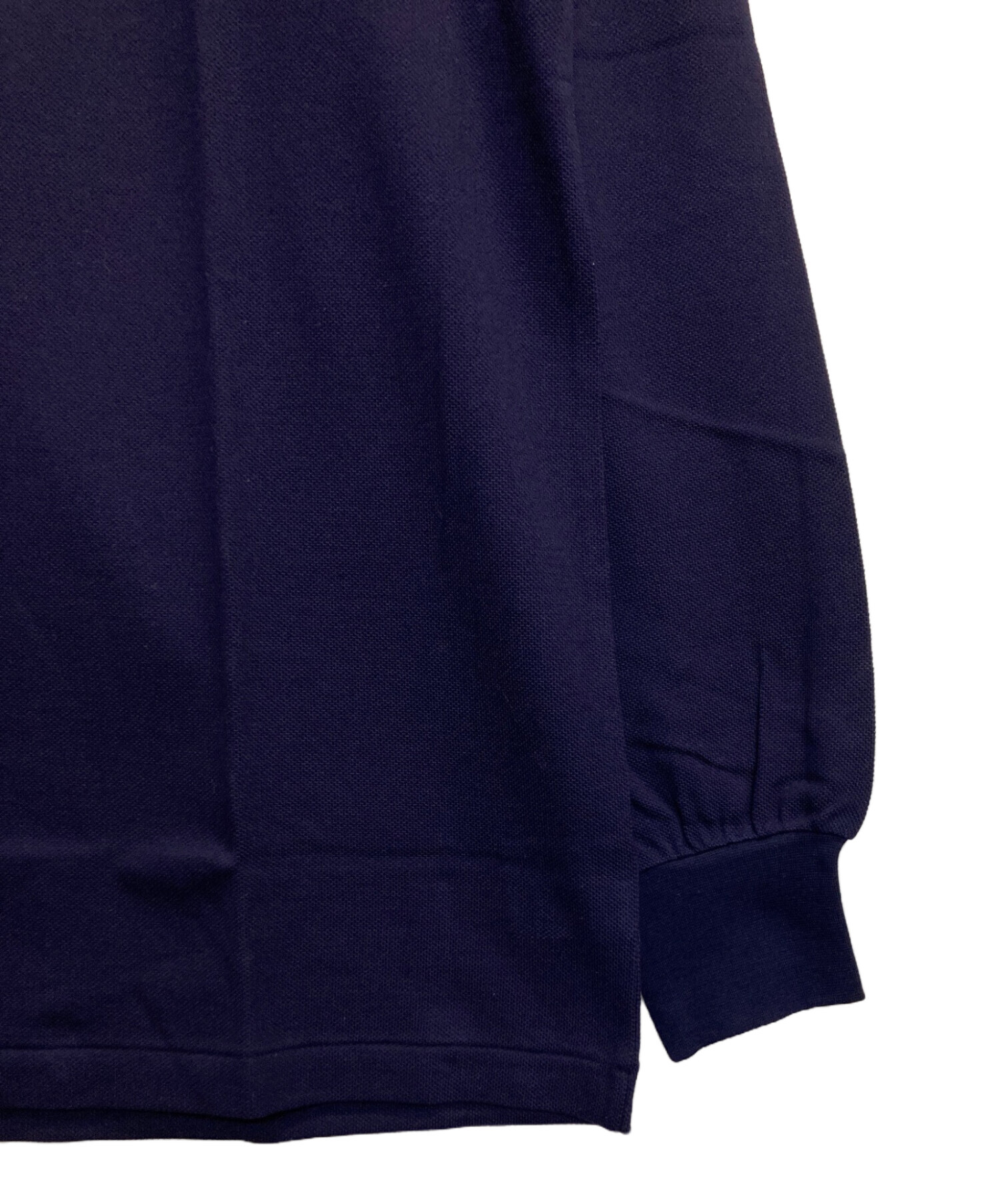 中古・古着通販】LACOSTE (ラコステ) 長袖ポロシャツ ネイビー サイズ