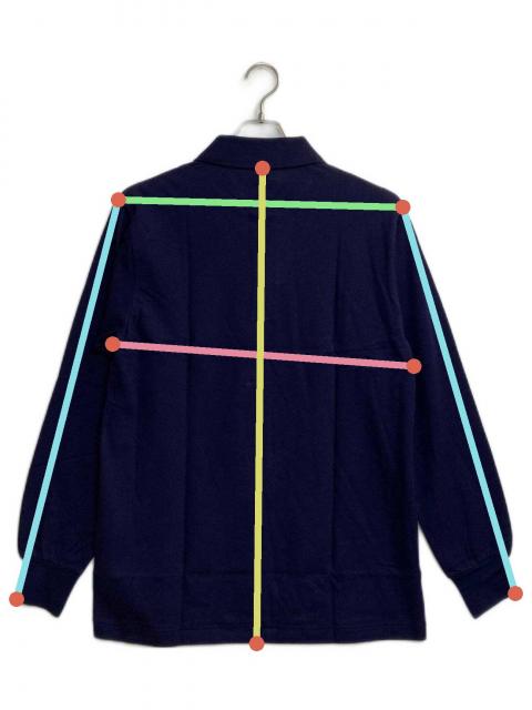 中古・古着通販】LACOSTE (ラコステ) 長袖ポロシャツ ネイビー サイズ