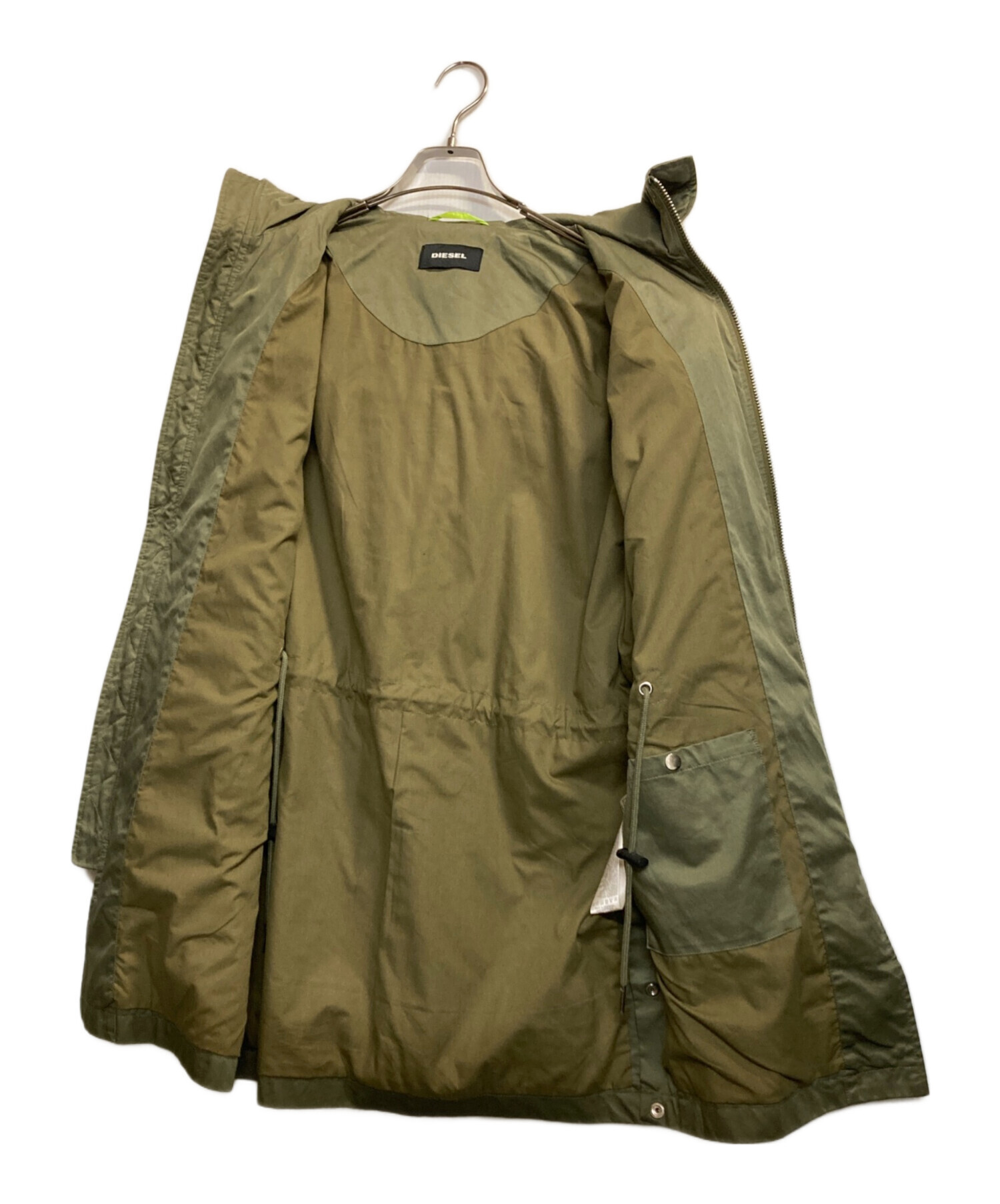 中古・古着通販】DIESEL (ディーゼル) ナイロン切替フーデッドコート