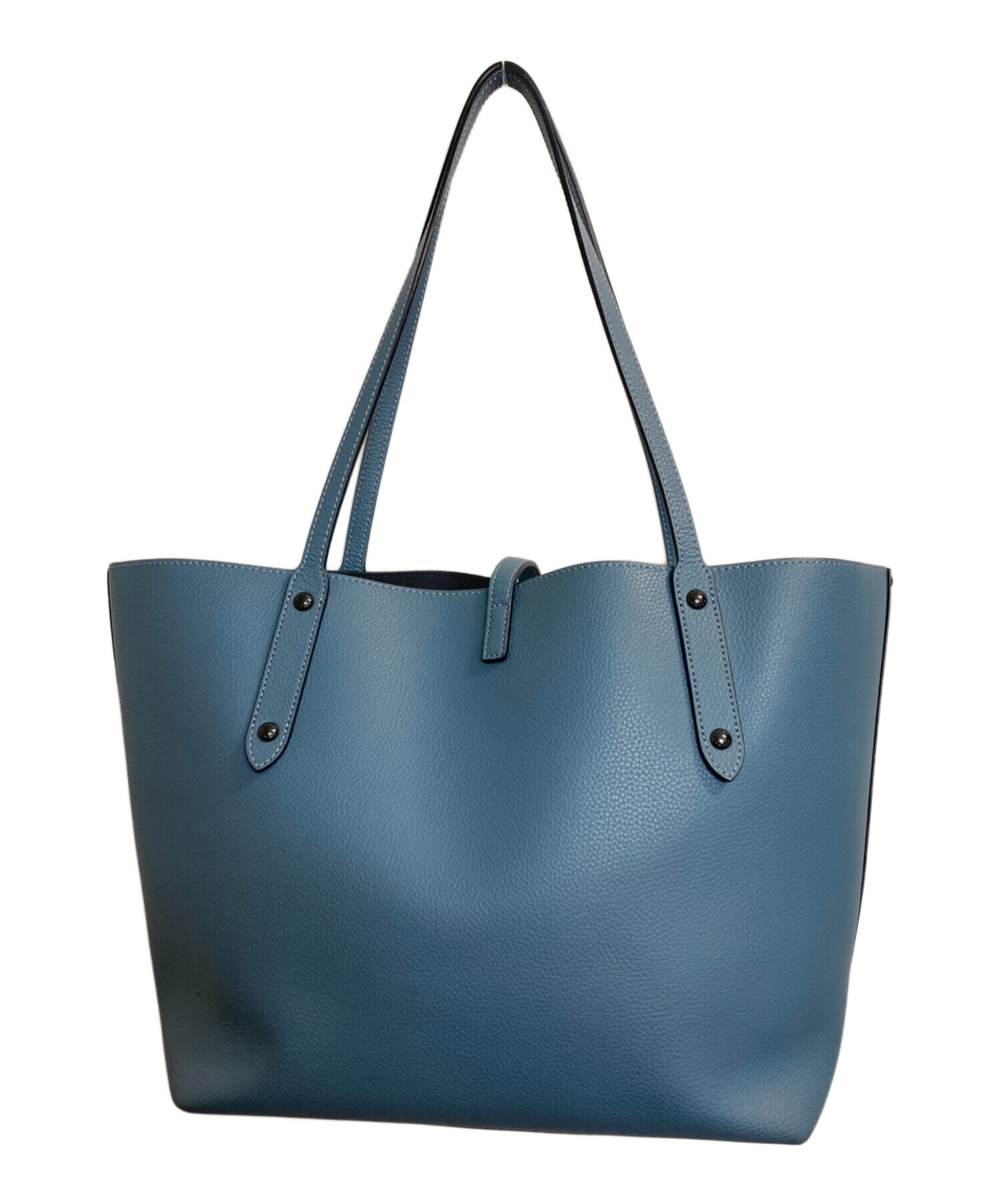 中古・古着通販】COACH (コーチ) マーケットトートバッグ ブルー