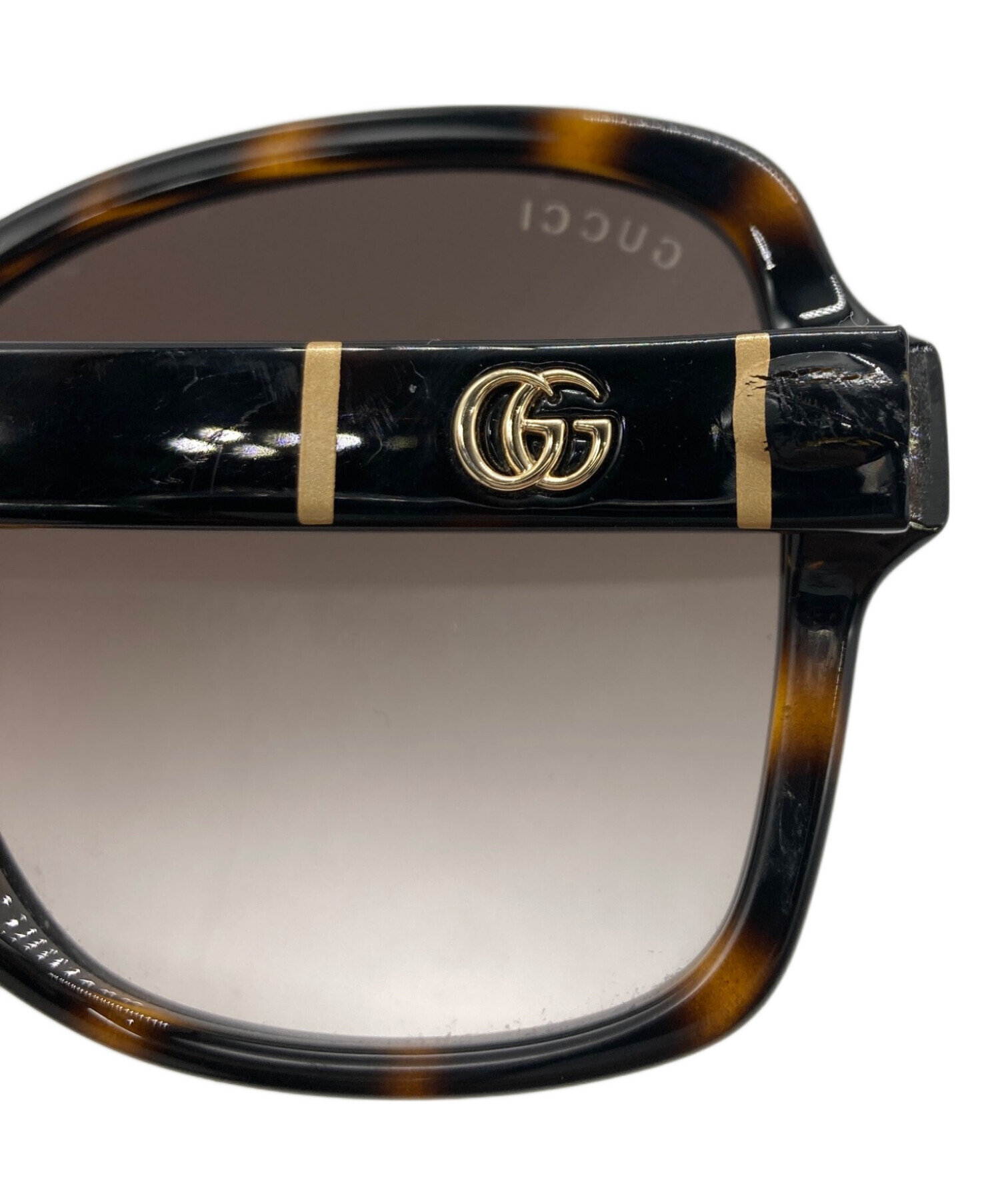 中古・古着通販】GUCCI (グッチ) サングラス ブラウン サイズ:57□16