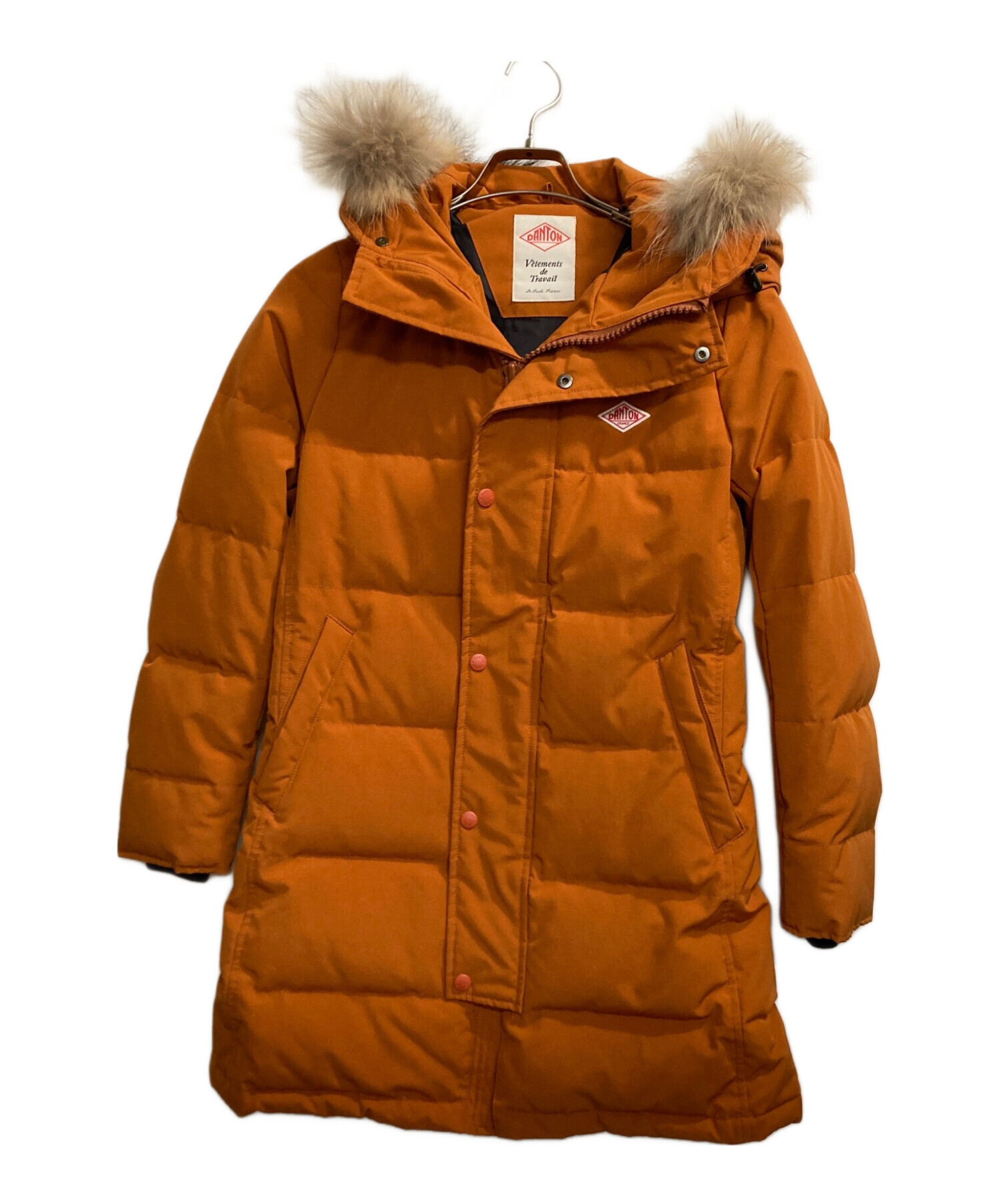 中古・古着通販】DANTON (ダントン) ダウンコート オレンジ サイズ:34
