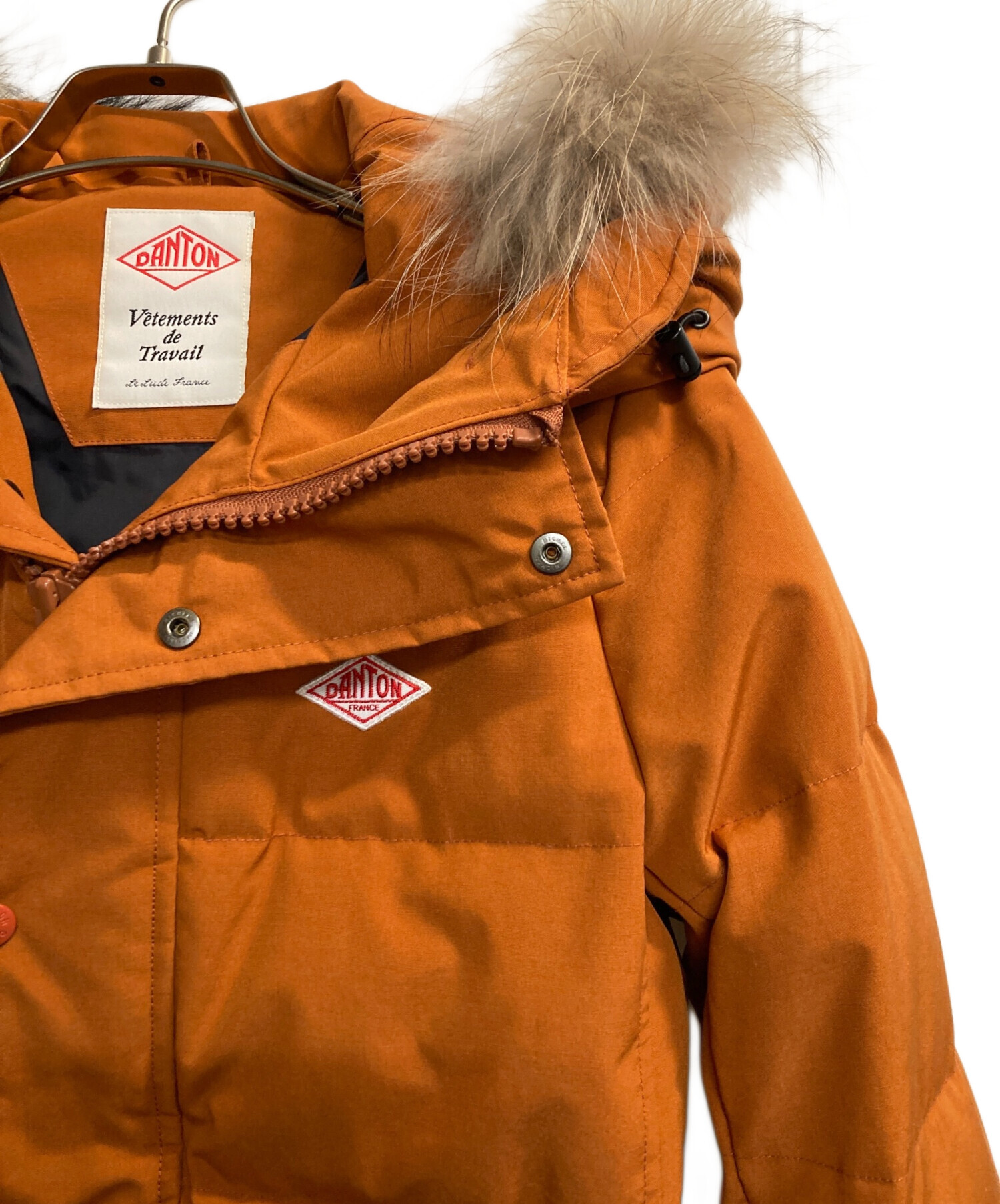 中古・古着通販】DANTON (ダントン) ダウンコート オレンジ サイズ:34